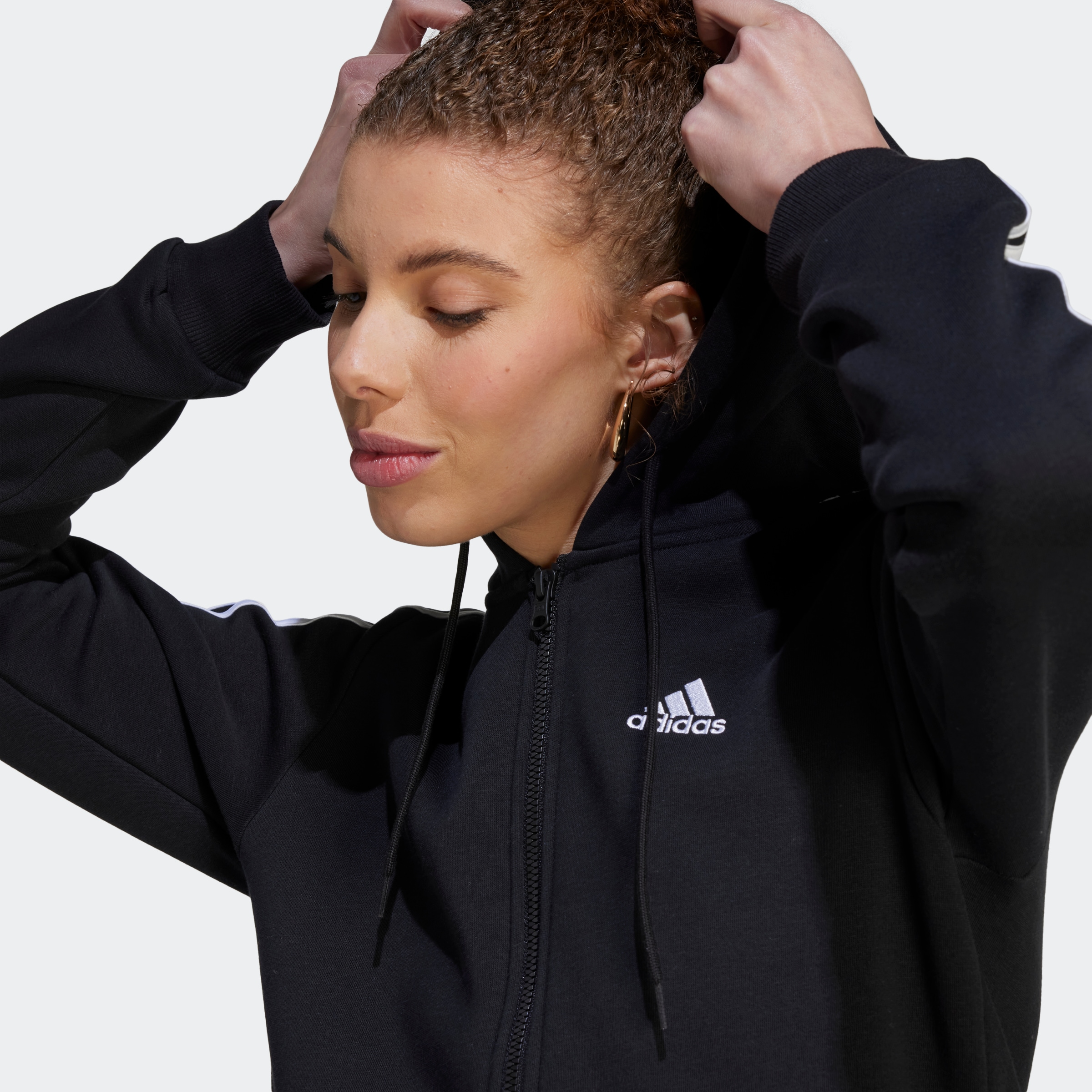 adidas Sportswear Kapuzensweatshirt »ESSENTIALS 3STREIFEN KAPUZENJACKE«