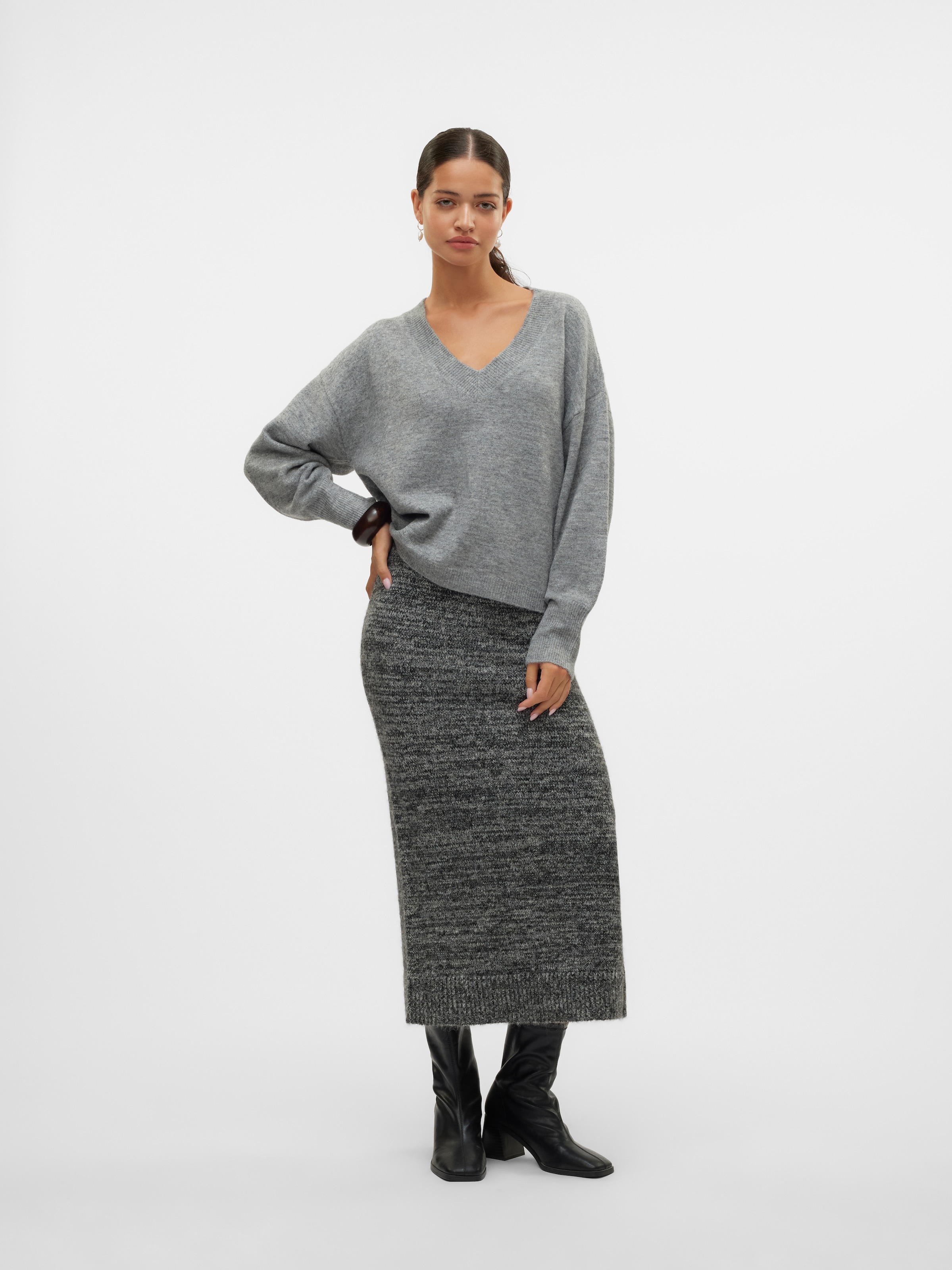 Vero Moda V-Ausschnitt-Pullover »VMJUPITER LS V-NECK PULLOVER BF«