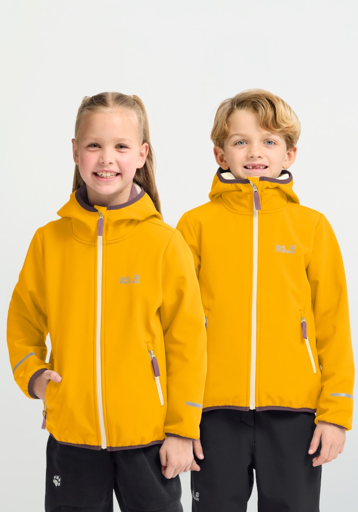 Jack Wolfskin Softshelljacke »FOURWINDS JKT K« wasserabweisend, windabweisend, mit reflektierenden Details