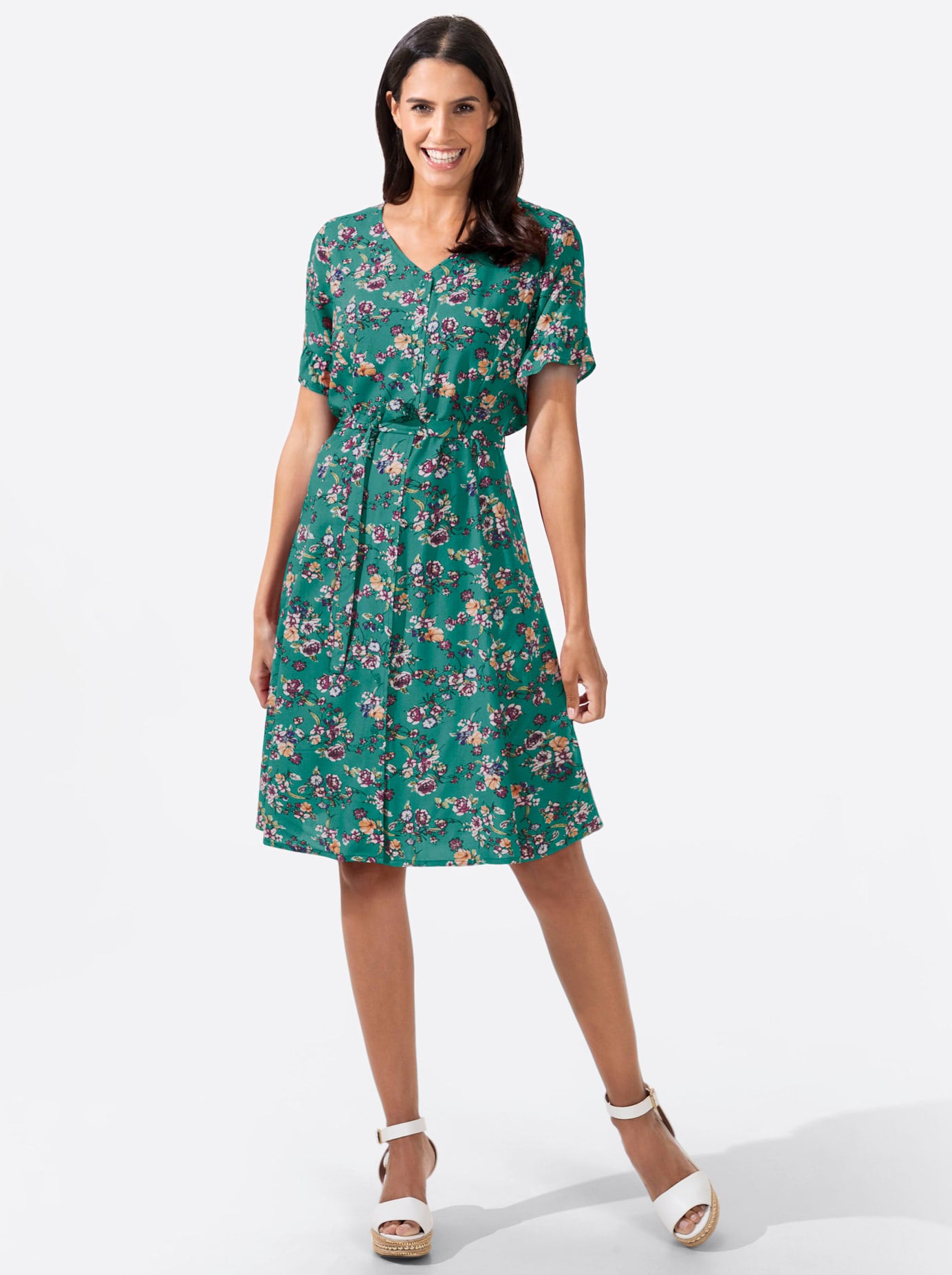 A-Linien-Kleid »Druck-Kleid«