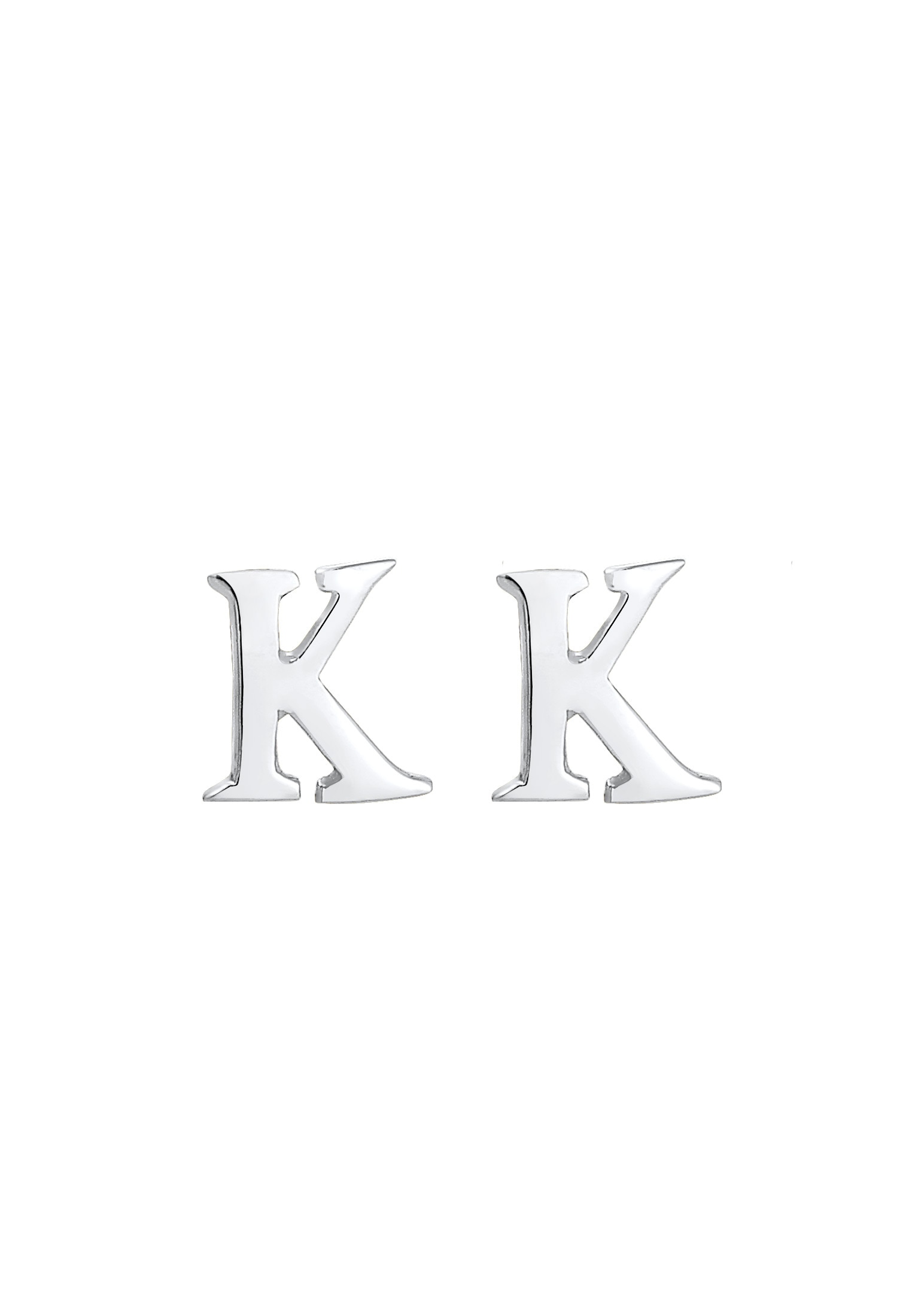 Elli Paar Ohrstecker »Ohrringe Ohrstecker Buchstabe K Initiale 925 Sterling Silber«