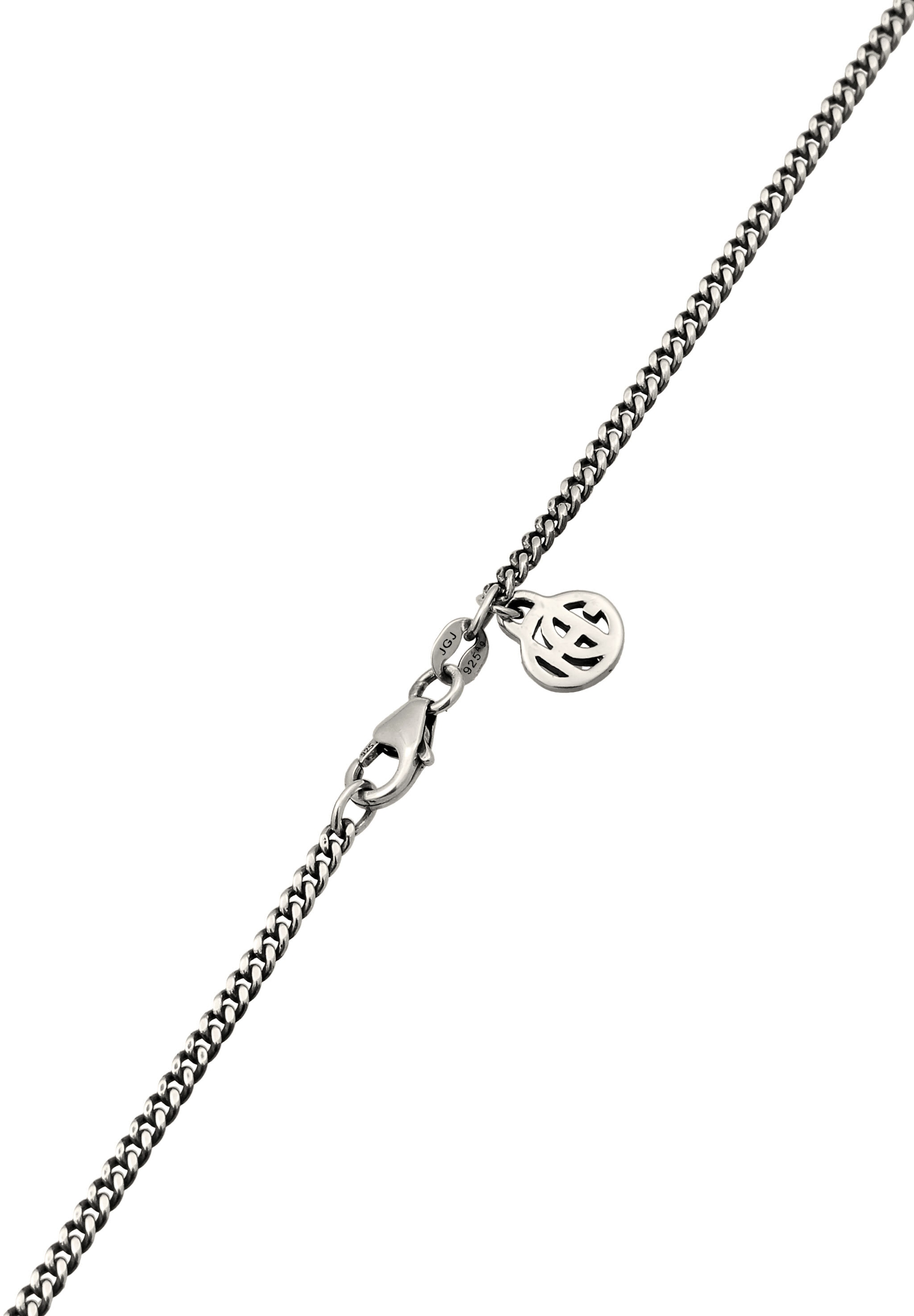 HAZE & GLORY Kette mit Anhänger »Halskette Anhänger Tigerauge Braun 925 Sterling Silber - Bold Bar«