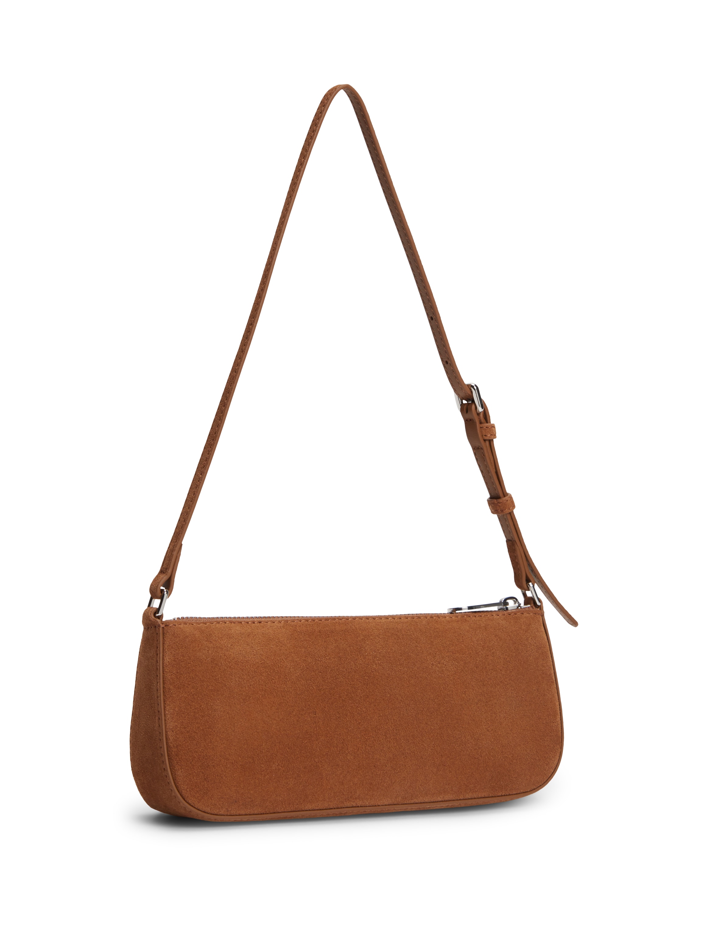 Tommy Jeans Schultertasche »TJW MUST SUEDE SHOULDER BAG« Damen Umhängetasche, Handtasche, Mini Bag  mit TH-Logo