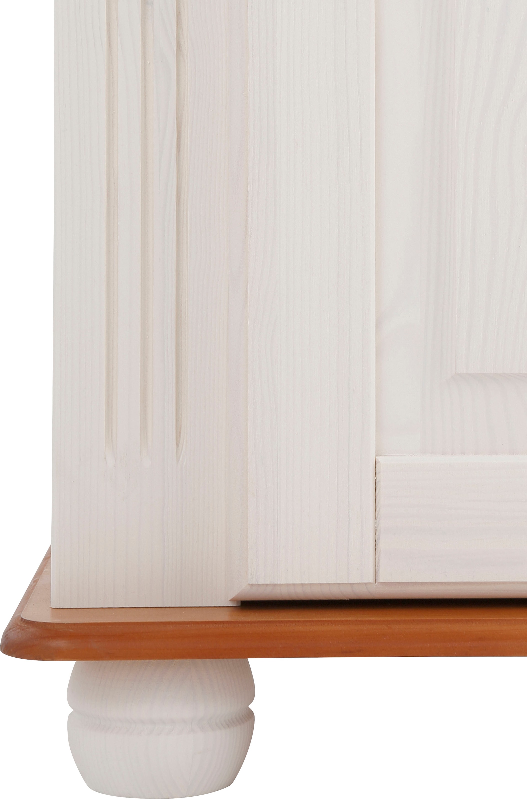 Home affaire Vitrine »Adele«, 4-türig, Höhe 185 cm, mit Glaseinsätzen, aus massiver Kiefer, FSC®