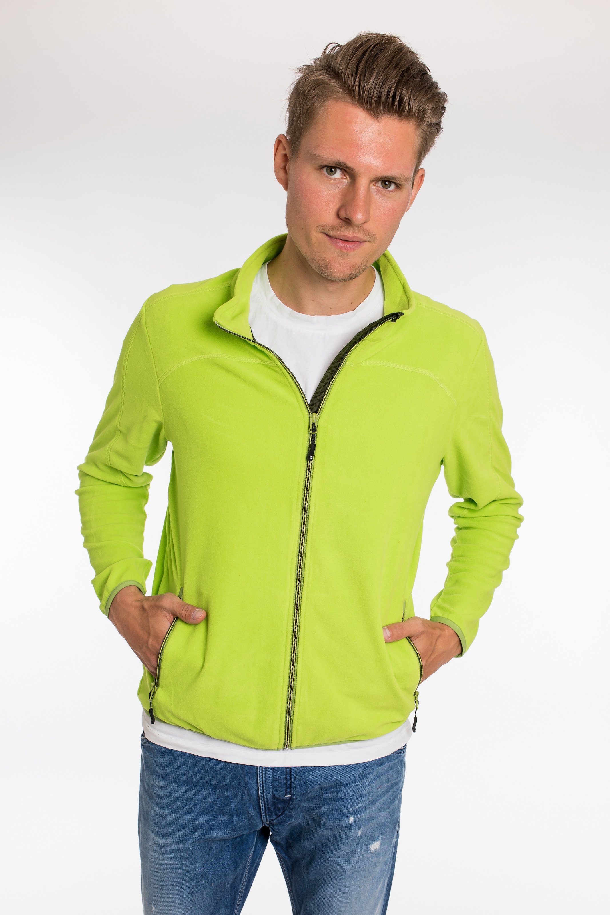 DEPROC Active Fleecejacke »KIRKVALE MEN« weiche Fleecejacke in traditioneller Optik