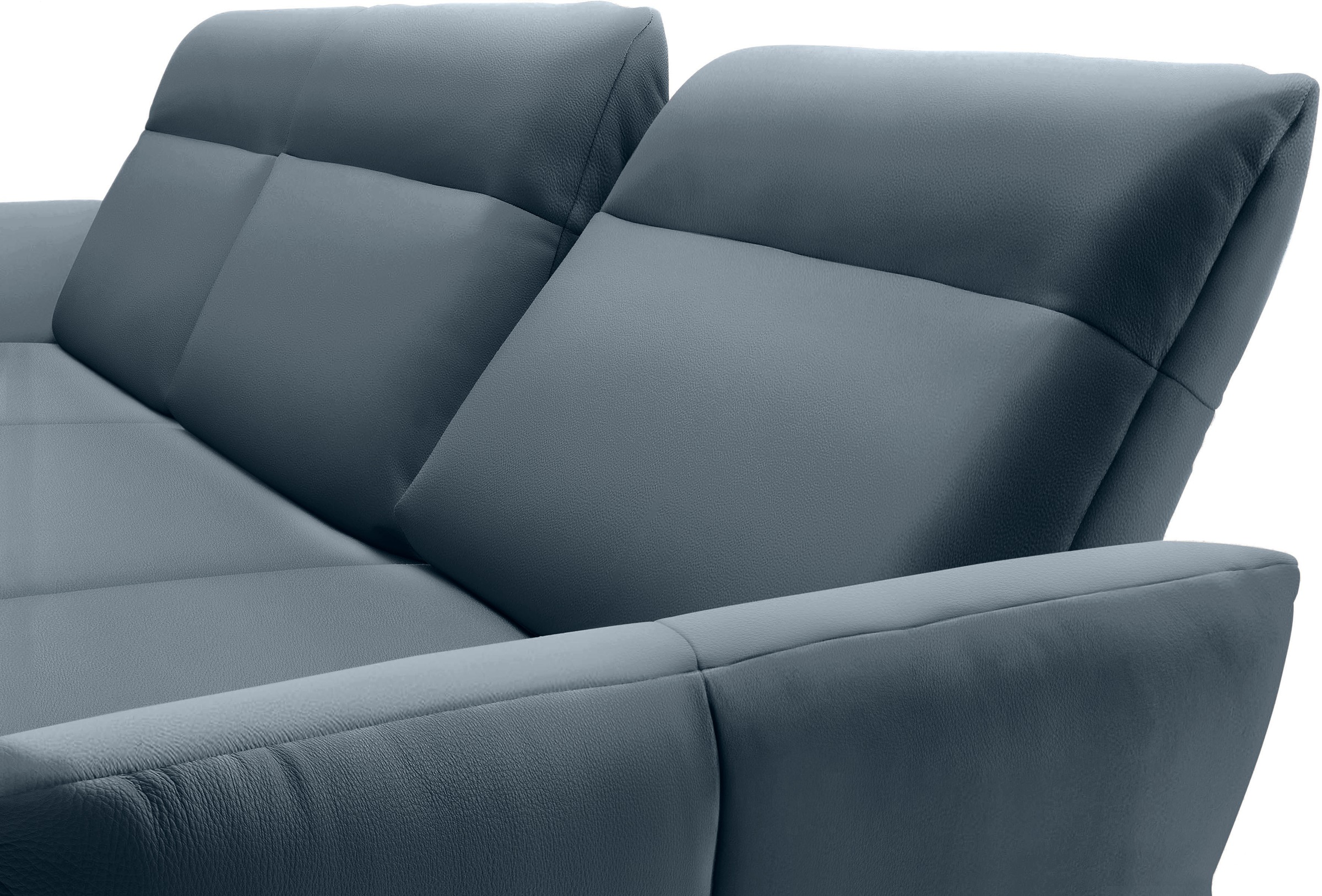 Creation BY ROLF BENZ Ecksofa »CR.460«, Sockel in Eiche, Alugussfüße in umbragrau, Breite 298 cm