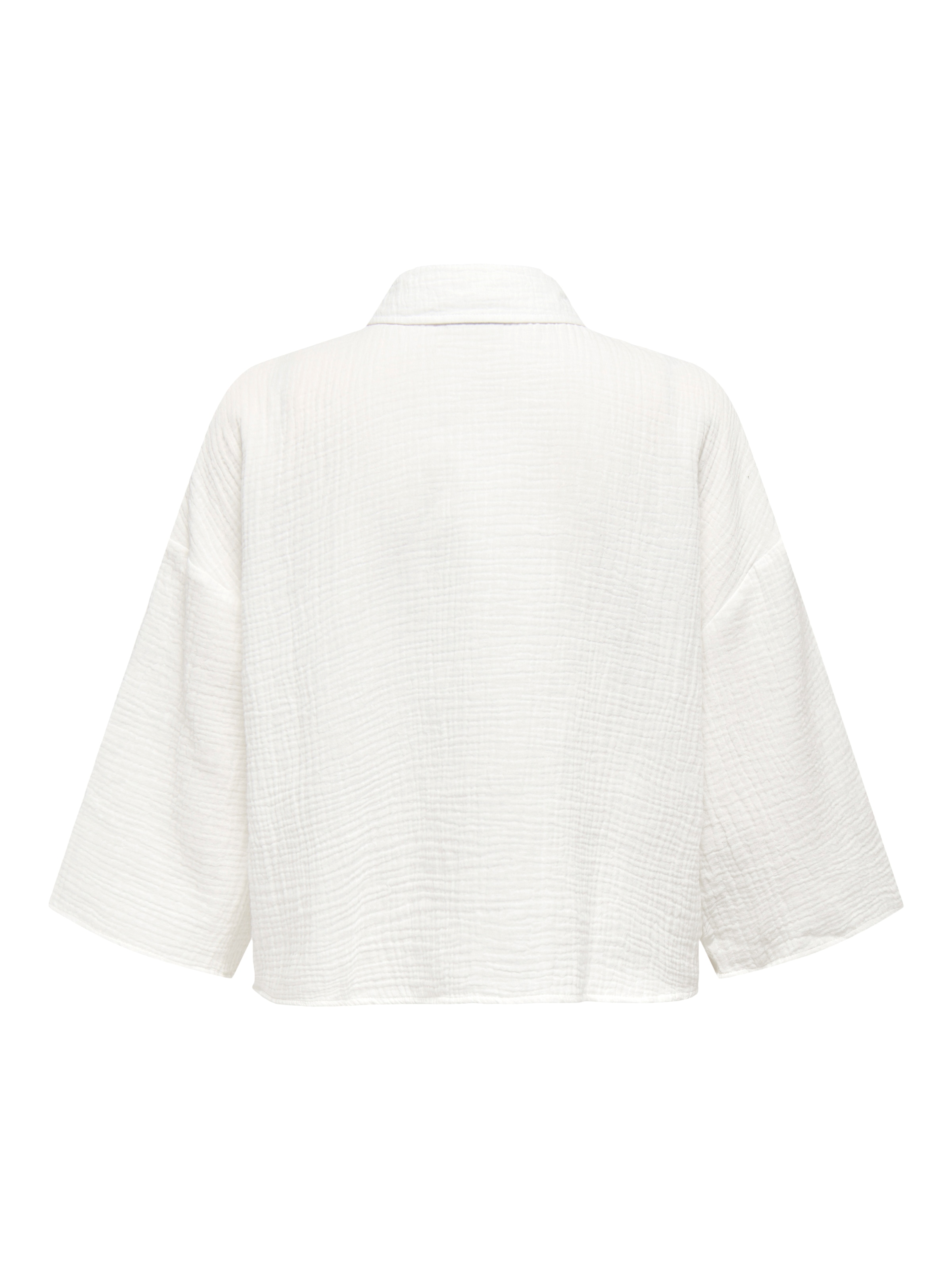 JDY Hemdbluse »JDYTHEIS LIFE 3/4 CROP SHIRT WVN NOOS« Baumwolle, regular fit