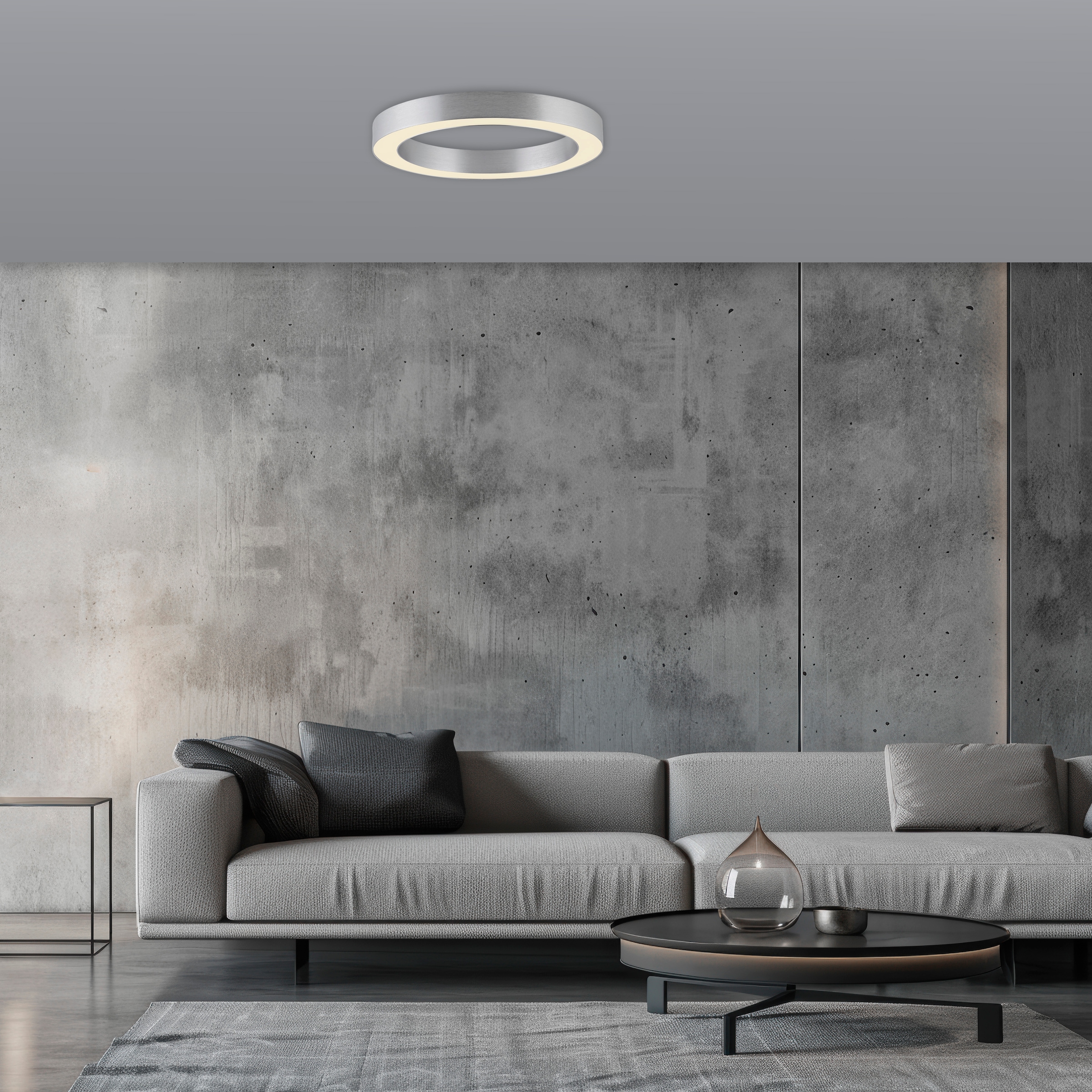 Neuhaus PURE LED Deckenleuchte »PURE Lines Round« LED-Board 1 Stk. warmweiß - kaltweiß Stufenlos dimmbar über Fernbedienung, CCT