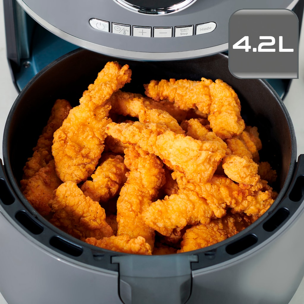 Tefal Heißluftfritteuse »EY111B Ultra Fry Digital«, 1400 W, 8 Programme, gesund, frittieren ohne Öl, 4,2 L, digitales Display