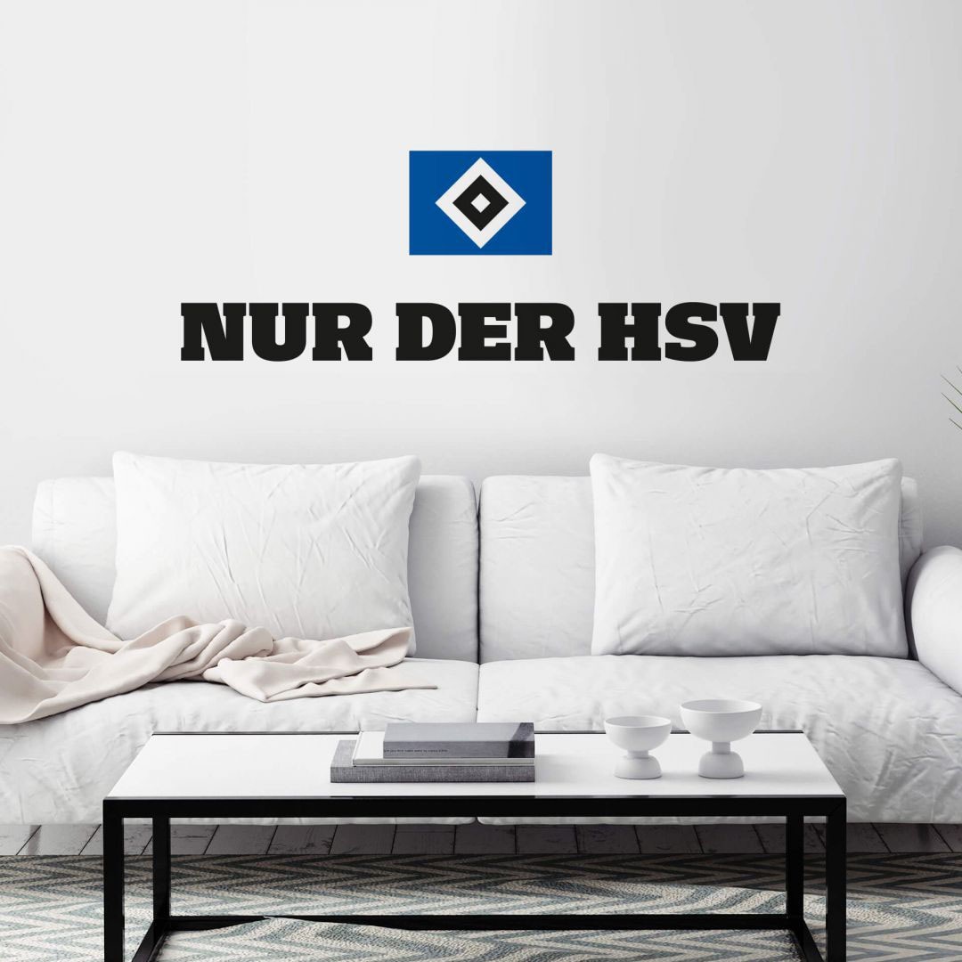 Wall-Art Wandtattoo auf St.), Rechnung kaufen »Hamburger Nur HSV«, (1 selbstklebend, der SV entfernbar