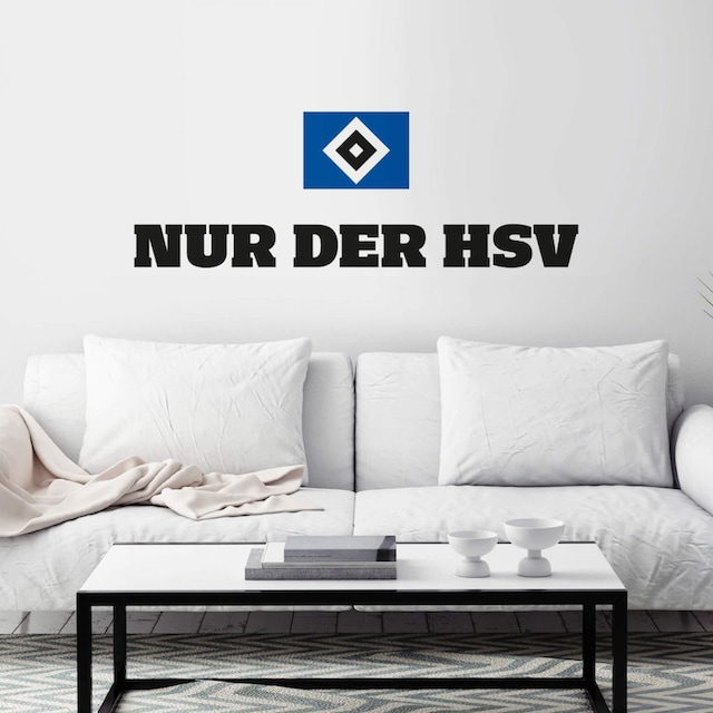 Wall-Art Wandtattoo »Hamburger SV Nur der HSV«, (1 St.), selbstklebend,  entfernbar auf Rechnung kaufen