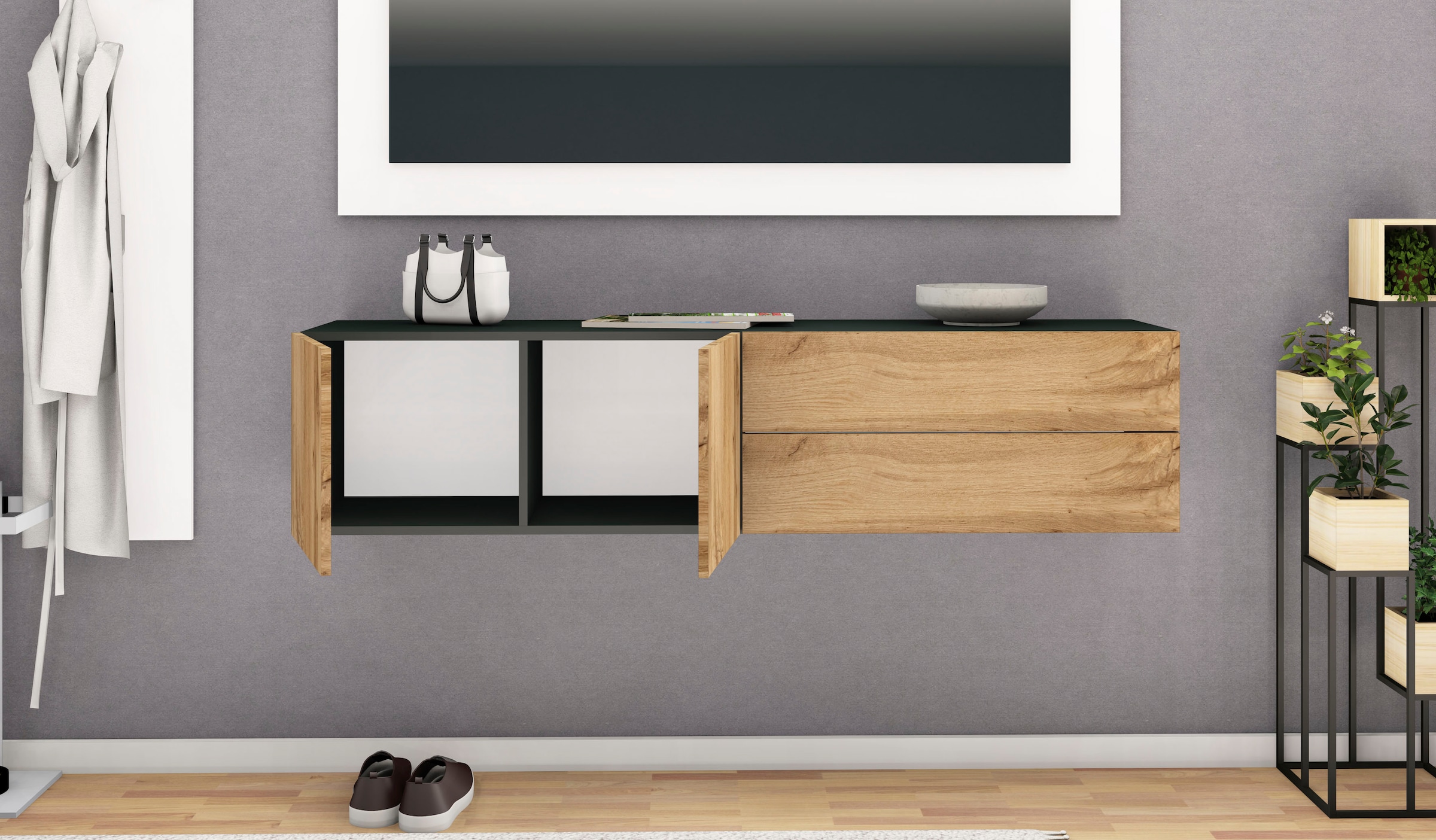 borchardt Möbel Lowboard »Vaasa«, Breite 152 cm, nur hängend bequem kaufen