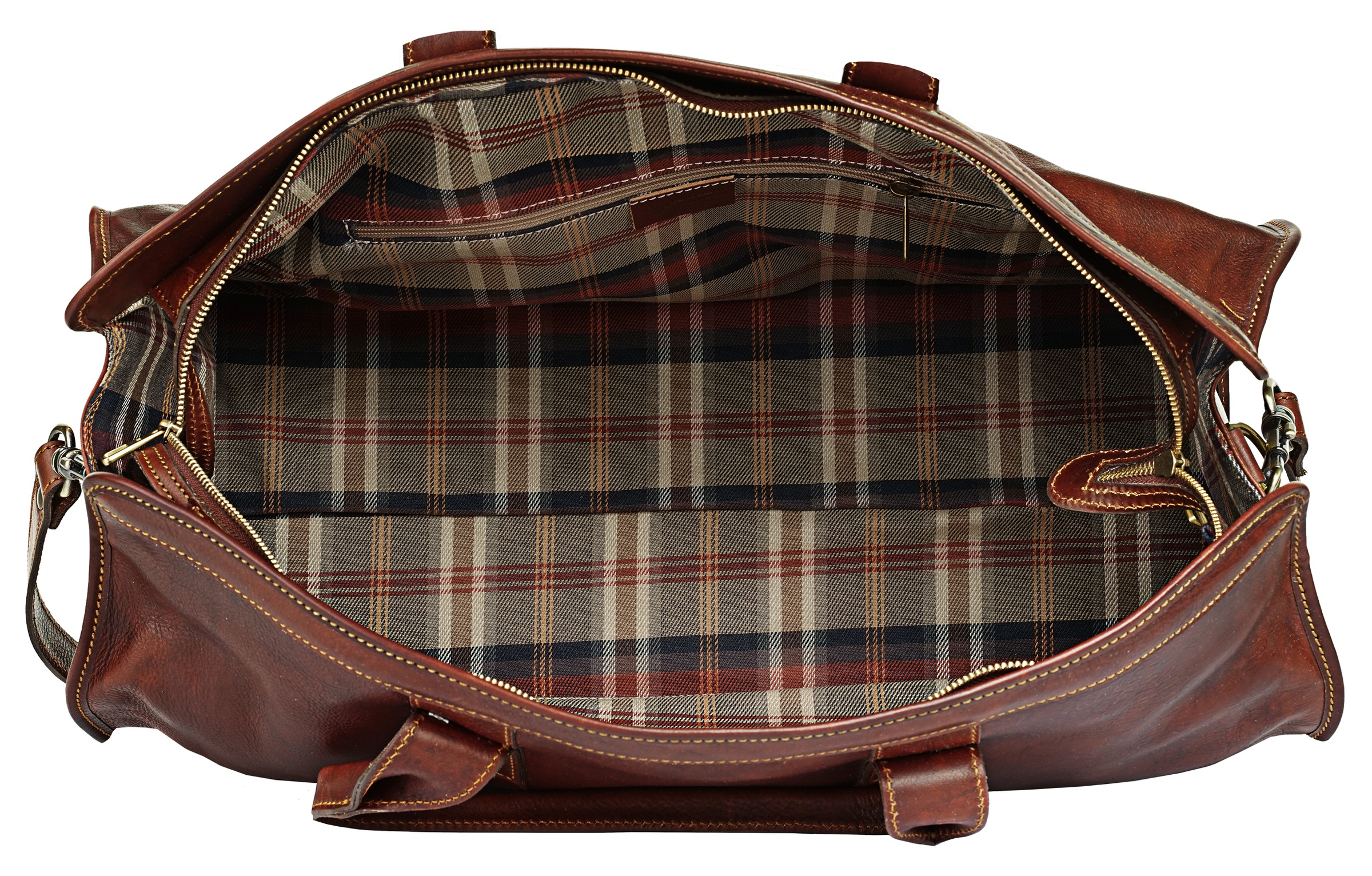 Piké Reisetasche, echt Leder, Made in Italy