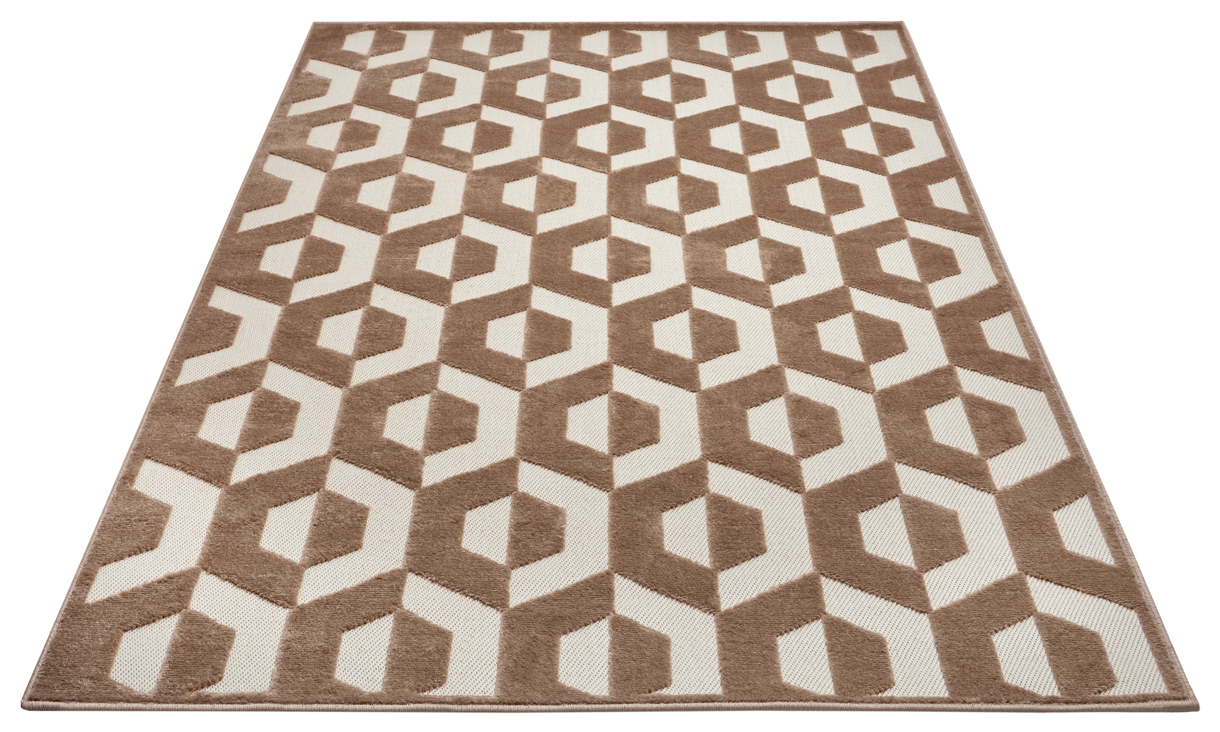 HANSE Home Teppich »Hexa«, rechteckig, Flachgewebe, Modern, Geometrisches Rauten Muster, Skandi, Wohnzimmer