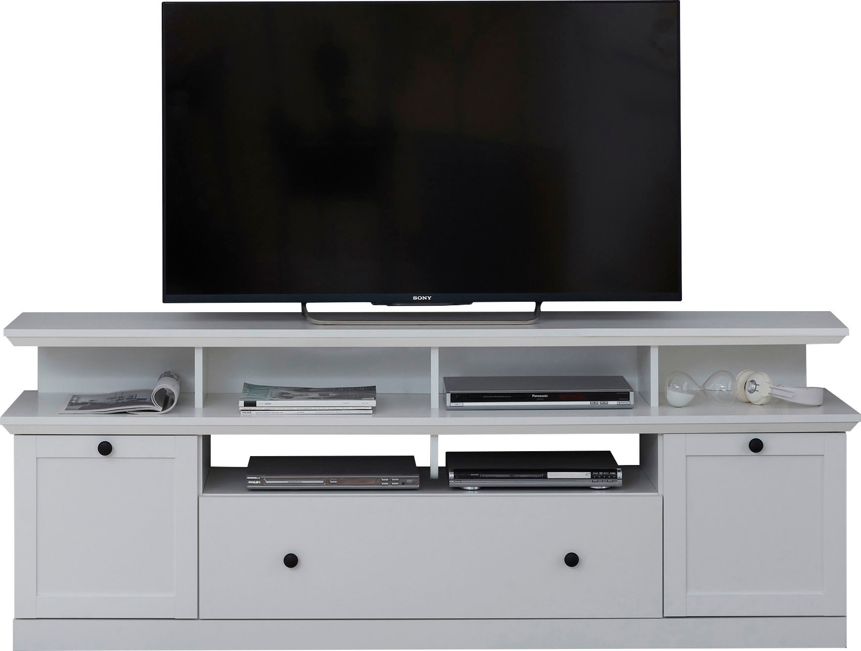 Home affaire Lowboard »Örebro« Kommode, zeitloser Landhausstil, Beleuchtung optional