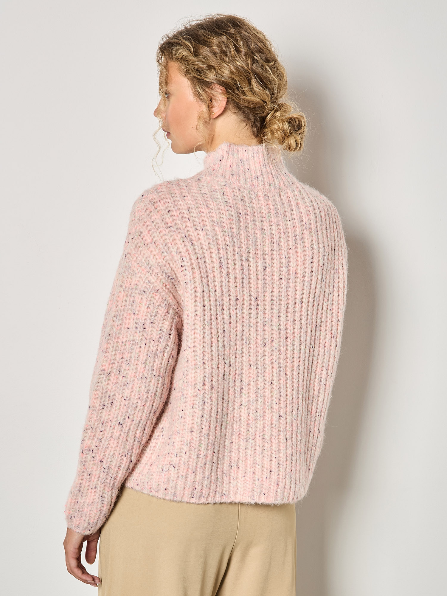 Apricot Stehkragenpullover »Pullover« in Rippstrick