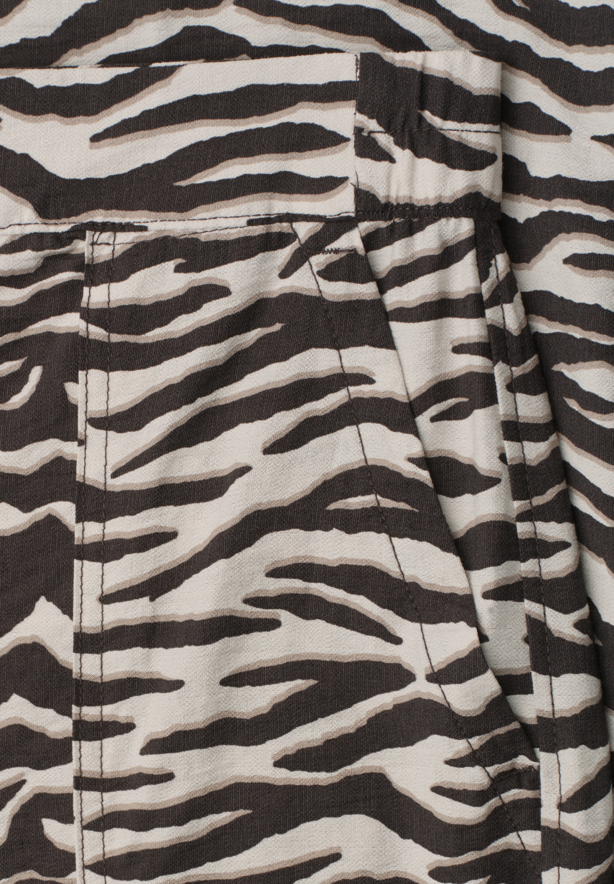 STREET ONE Stoffhose  im Loose Fit mit Animal Print