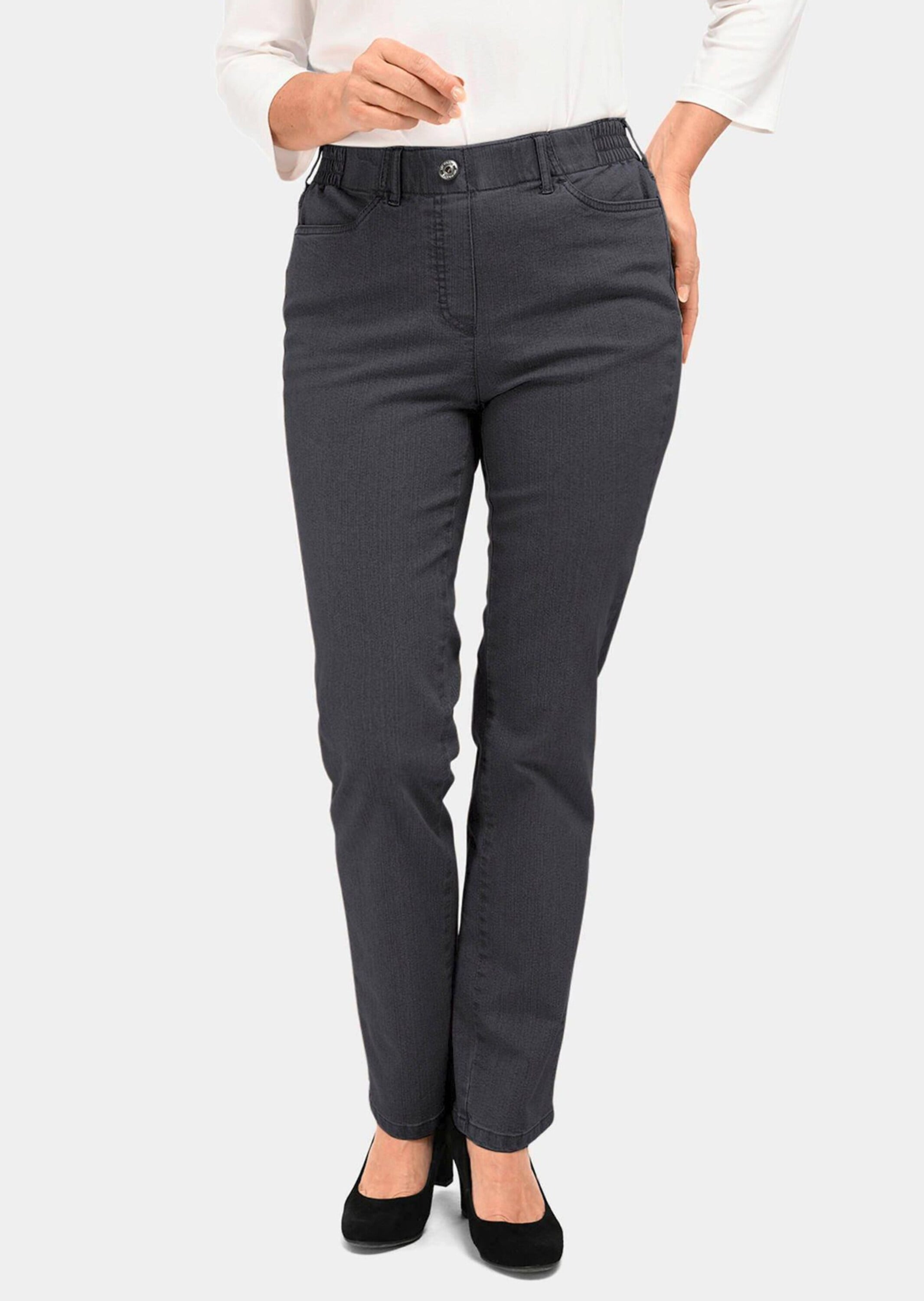 GOLDNER Regular-fit-Jeans »Klassische Jeansschlupfhose MARTHA« Dehnbar in jede Richtung