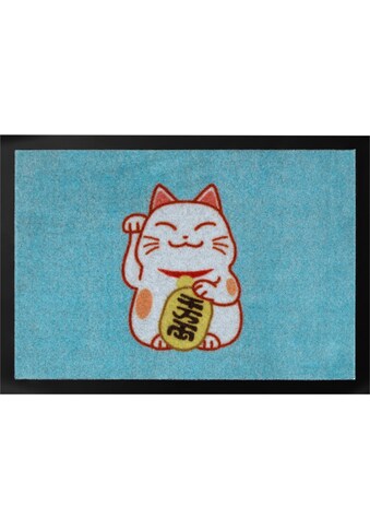 HANSE Home Fußmatte »Lucky Cat«, rechteckig, 7 mm Höhe, In- und Outdoor geeignet,... kaufen