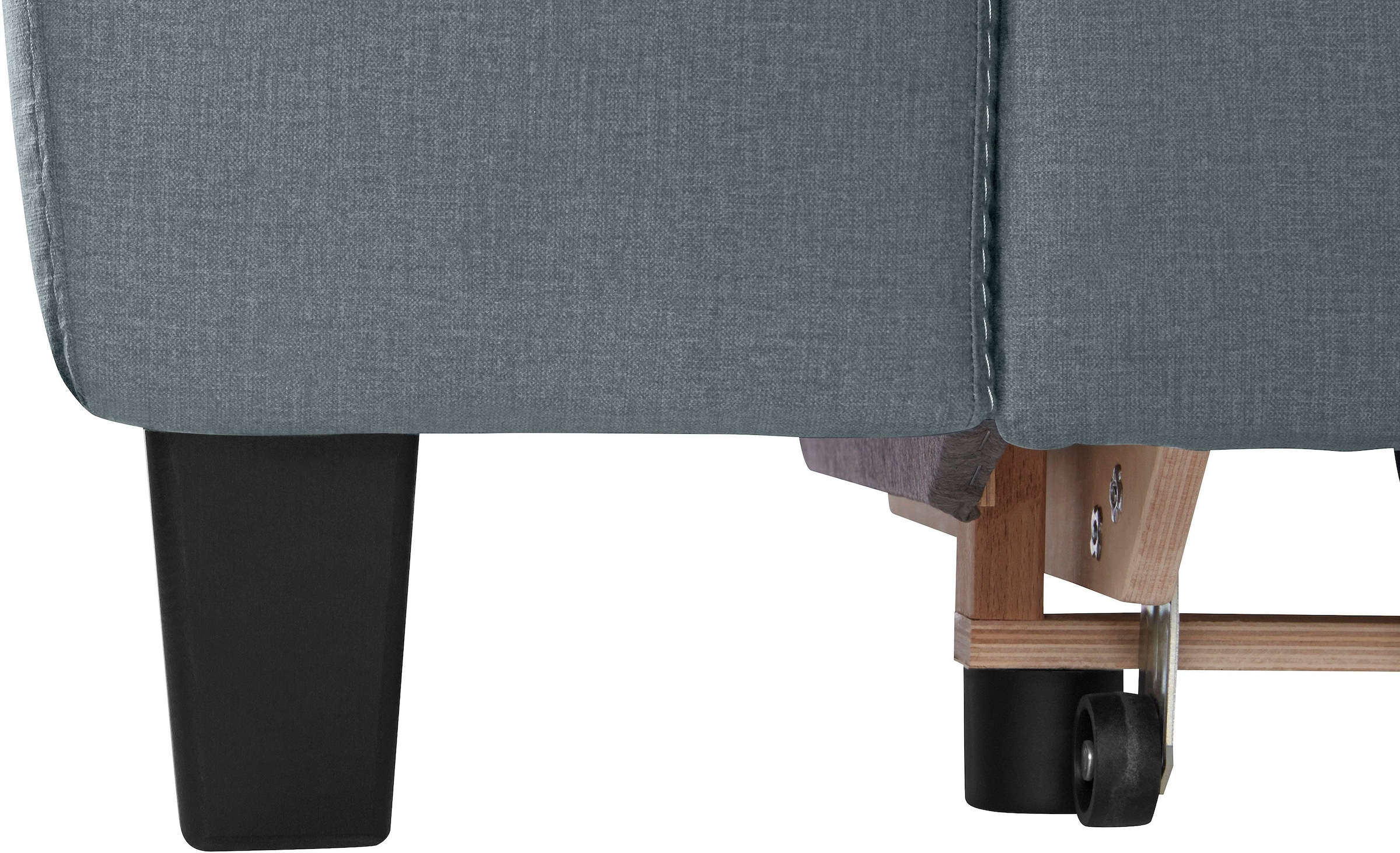 COTTA Polstergarnitur »Morven L-Form«, (Set), Set bestehend aus: Ecksofa mit Kopfteilverstellung & Hocker
