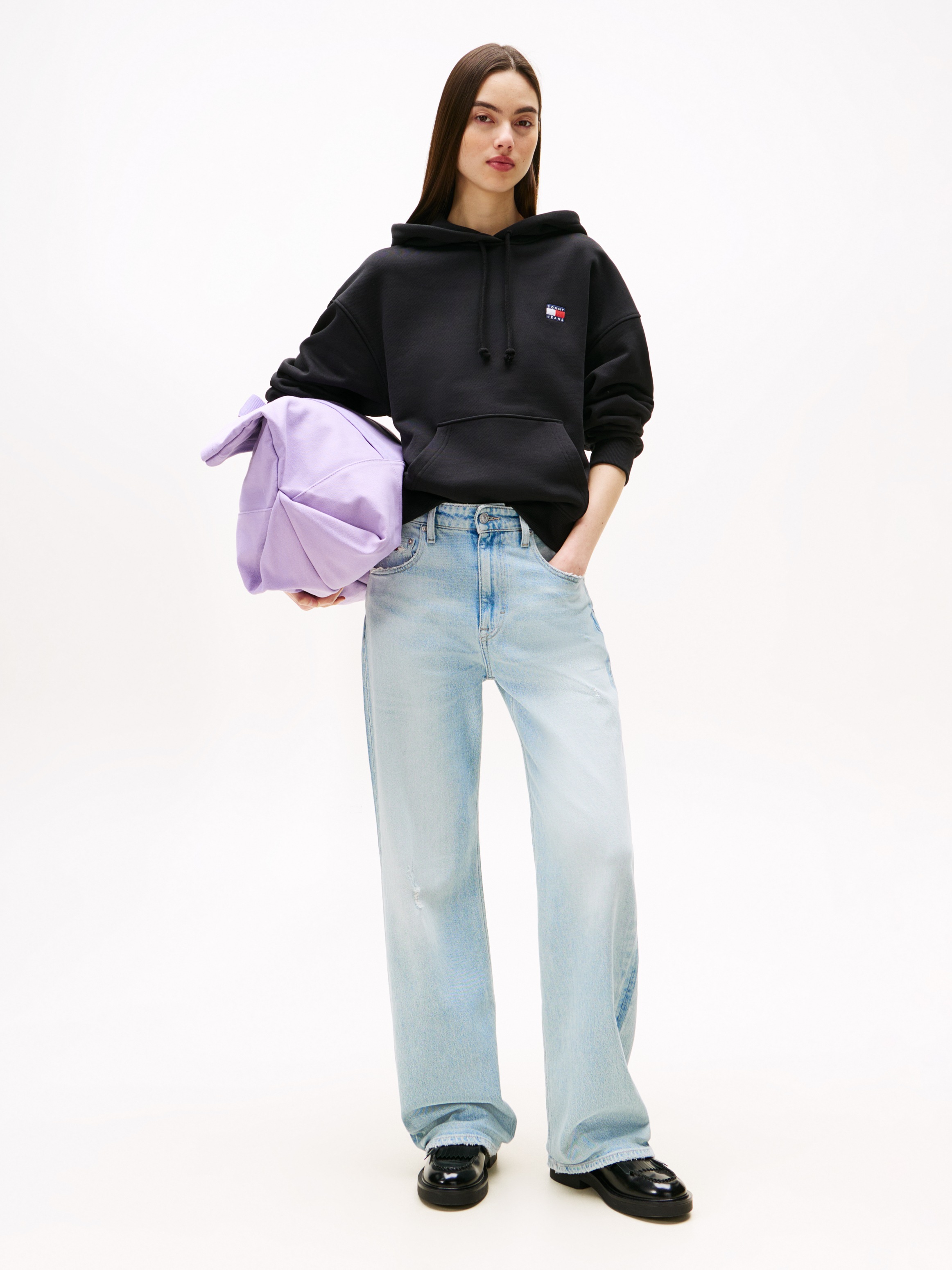 Tommy Jeans Hoodie »TJW BXY BADGE HOODIE EXT«, mit Logo-Badge