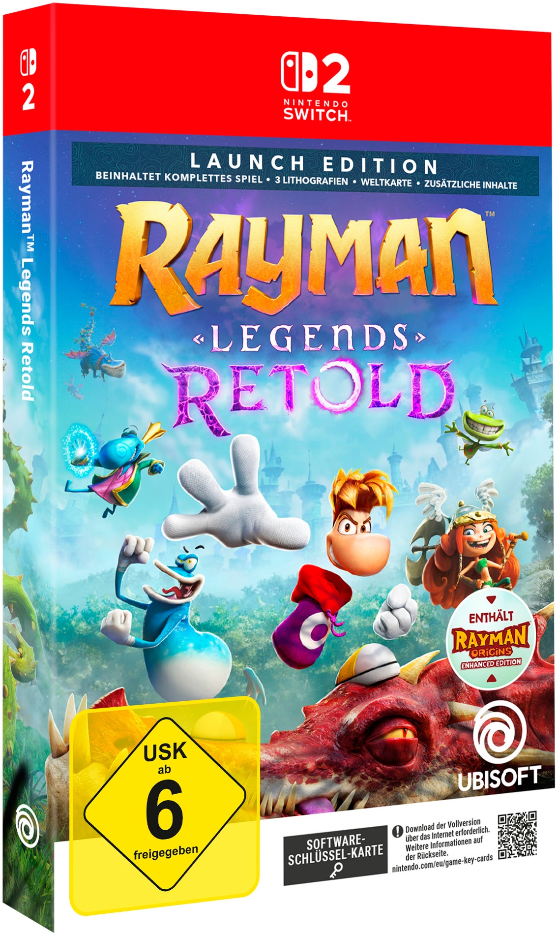 UBISOFT Spielesoftware »Rayman Legends Retold – Launch Edition« Nintendo Switch 2