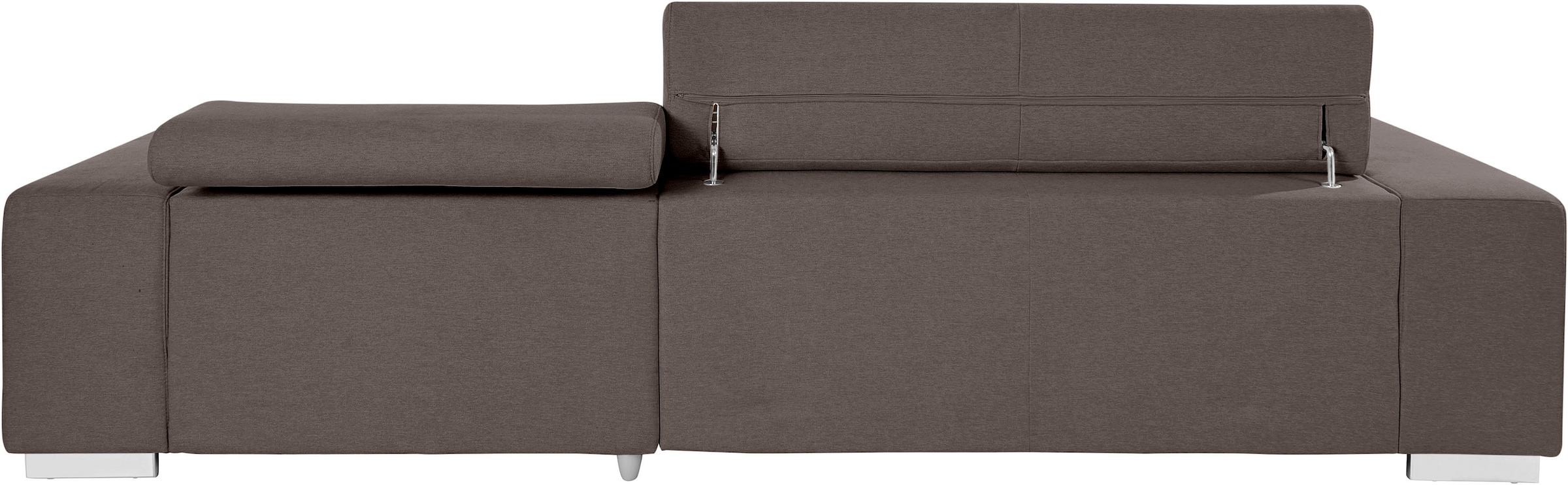 COTTA Ecksofa »Orion L-Form«, mit Kopfteilverstellung & 3 Nierenkissen