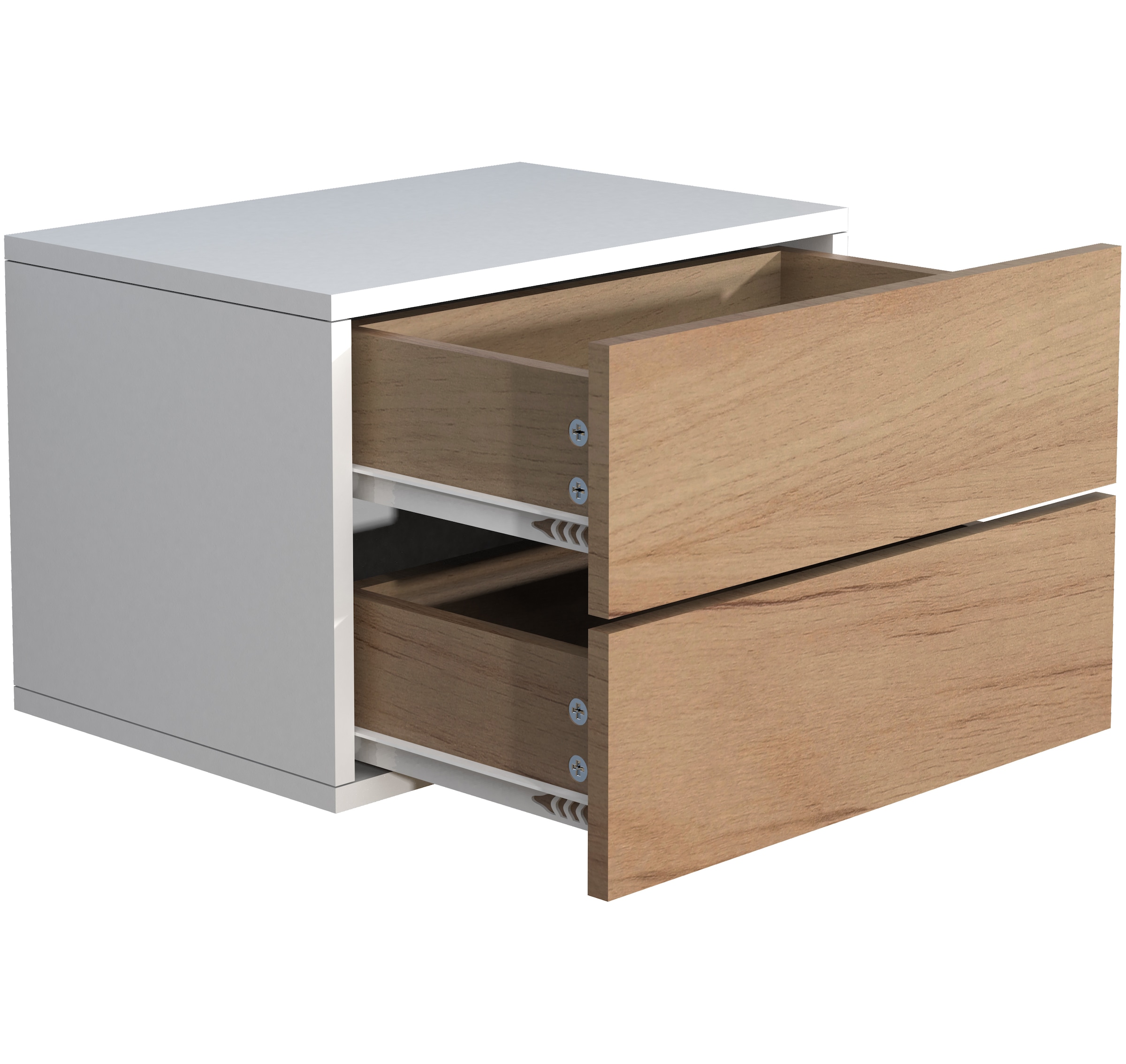 VCM Nachttisch »Holz Wandschublade Wand Hänge Nachttisch Usal L45«