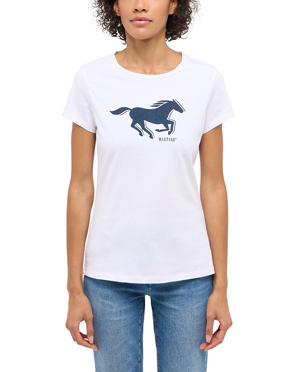MUSTANG T-Shirt »MU-Loa« Figurbetonende Passform