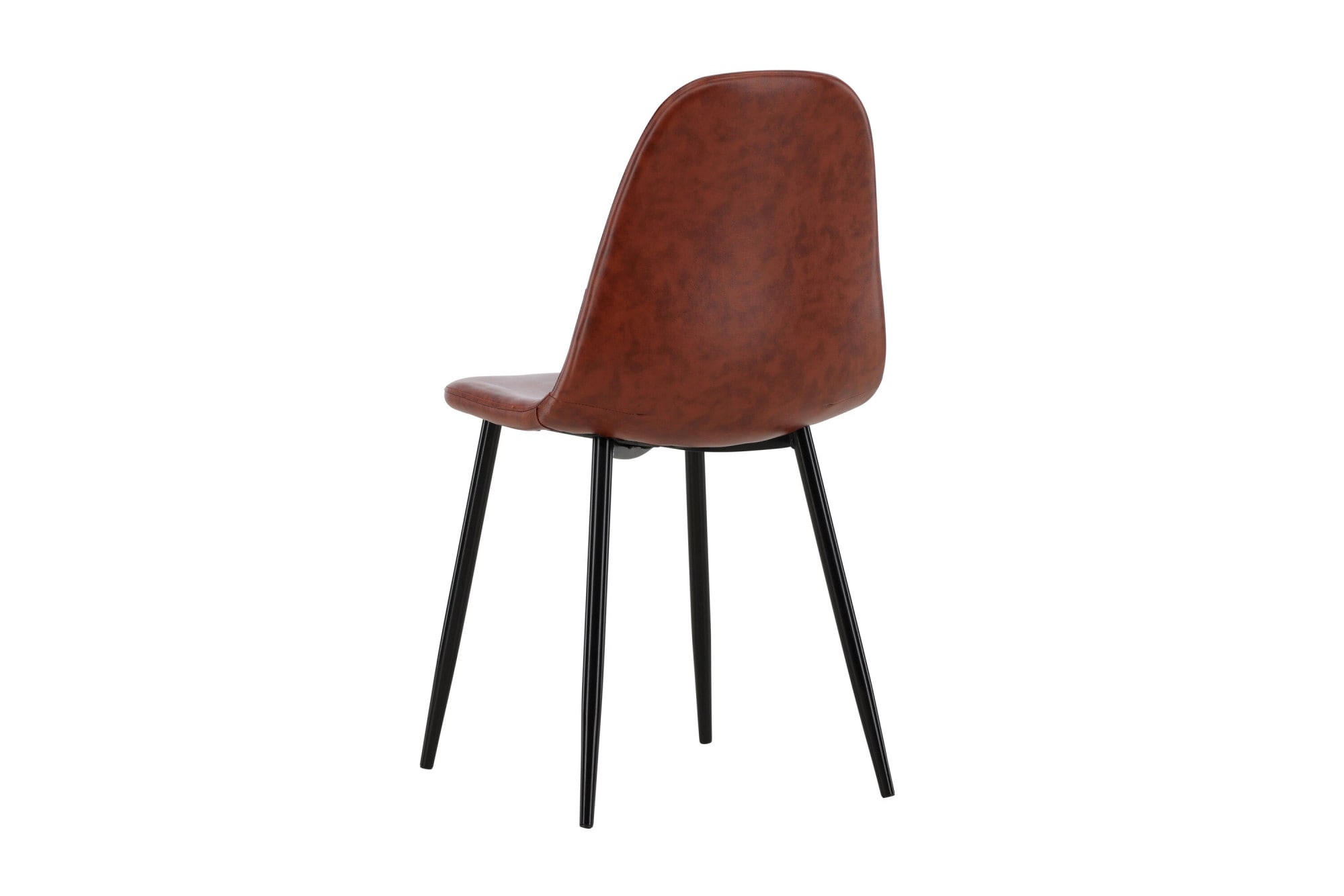 Venture Home Esszimmerstuhl »Polar, 2er-Set Esszimmerstühle in Braun-PU, 150 kg belastbar« () 2 Stk.Polsterstuhl, Lederlook, Metallbeine, abgerundet, edel