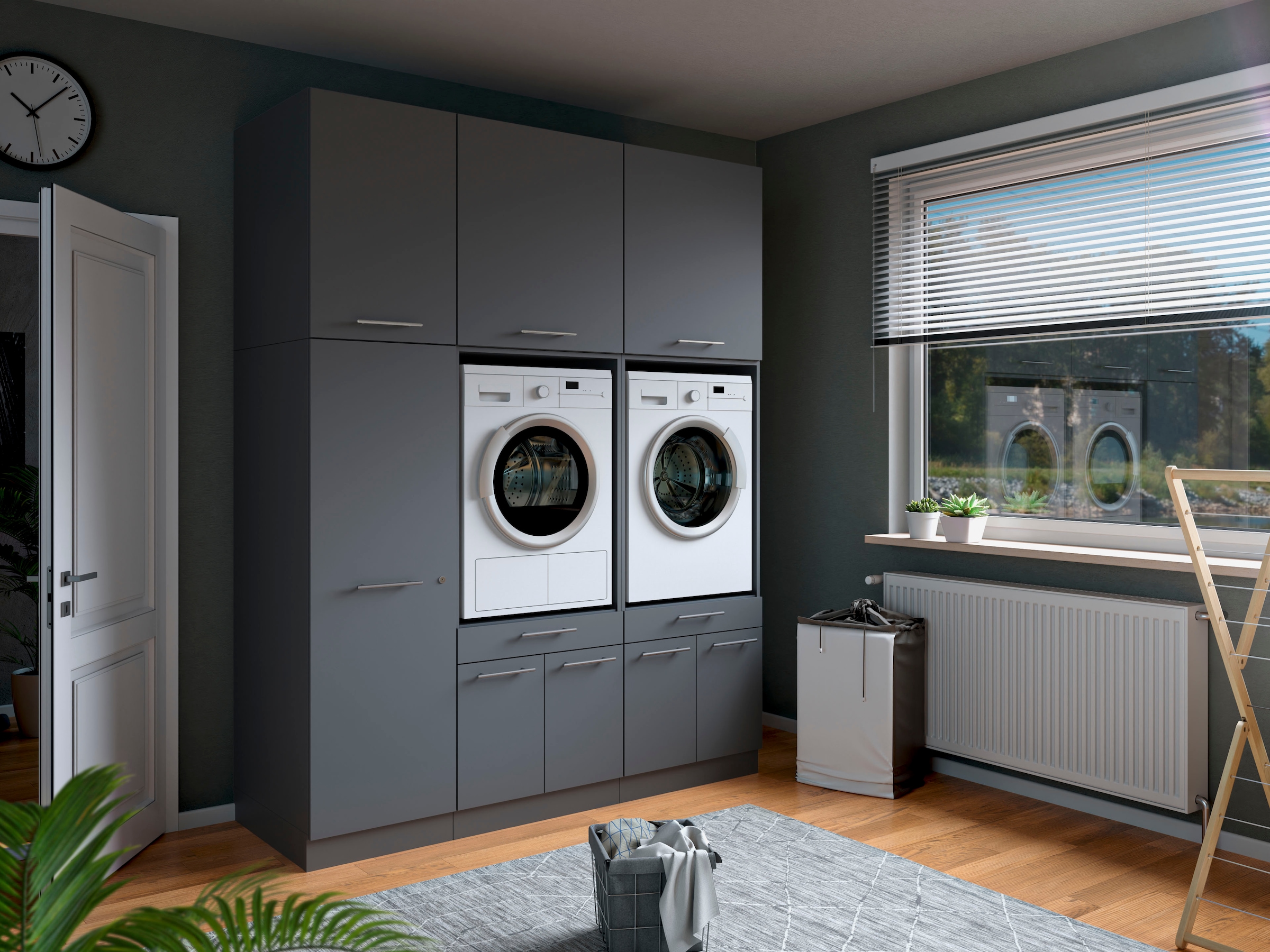 Laundreezy Mehrzweckschrank-Set »Laundreezy, 6-tlg. Mehrzweckschrank-Set B/H/T 186/238/68 cm« 6 Stk. tlg.