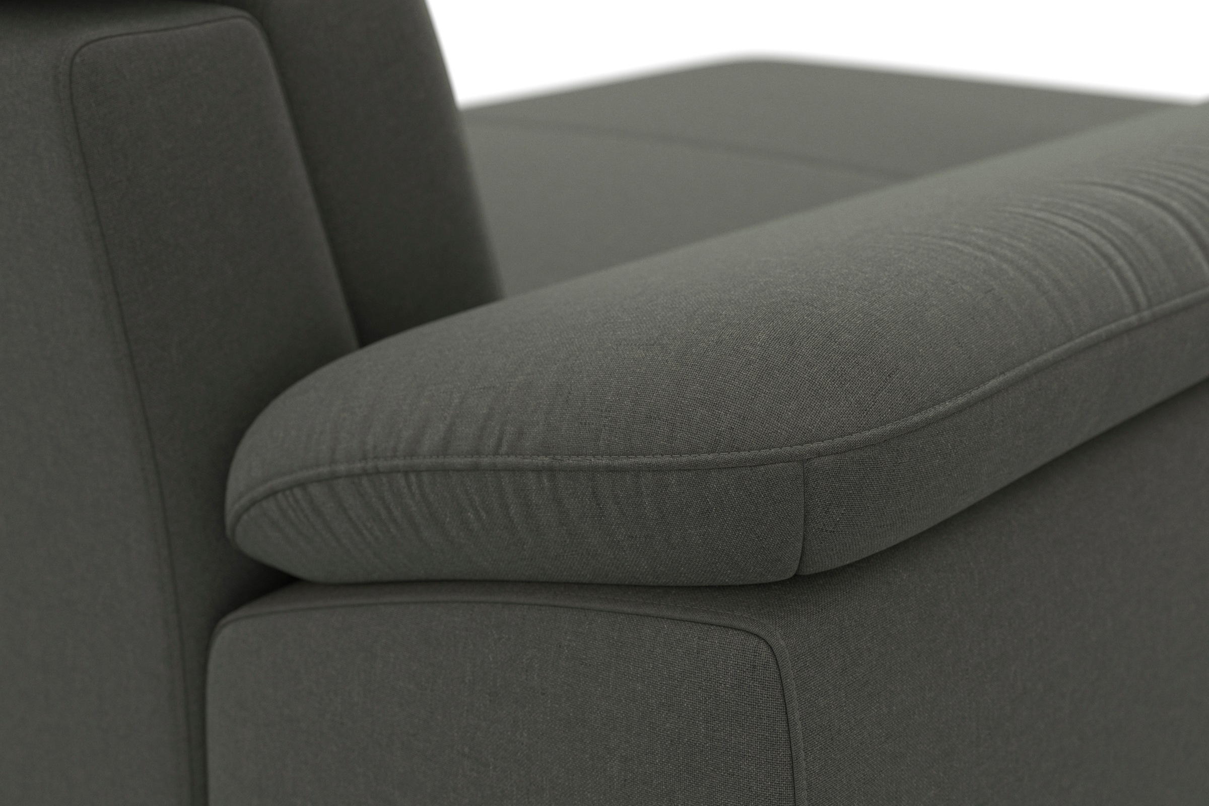 sit&more Wohnlandschaft »Cabrio U-Form, mit Sitztiefenverstellung, Arm- und Kopfteilverstellung«, 3 Nierenkissen, Federkern, optional Bettfunktion und Stauraum