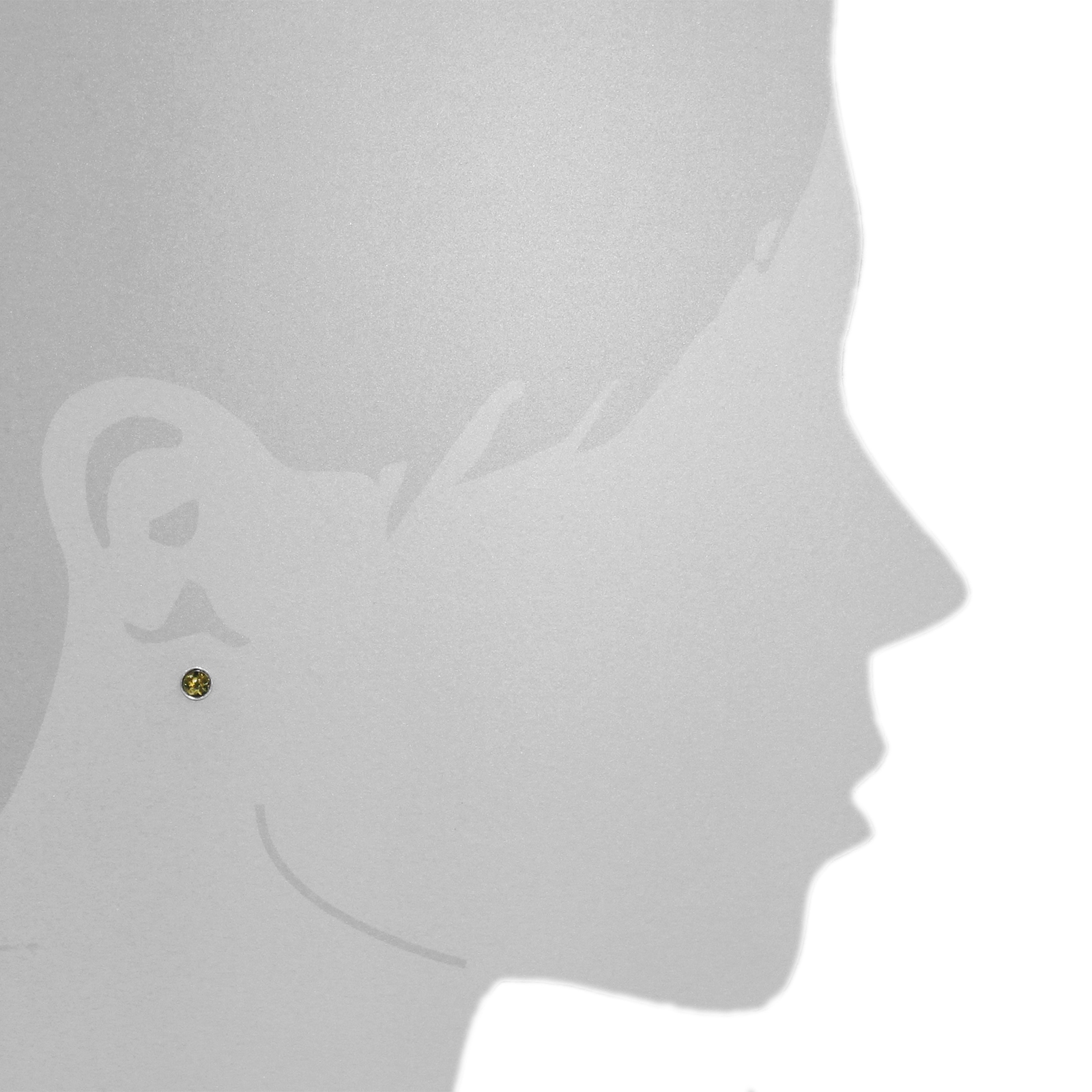 OSTSEE-SCHMUCK Paar Ohrstecker »- Classic 5 mm - Silber 925/000 - Bernstein«