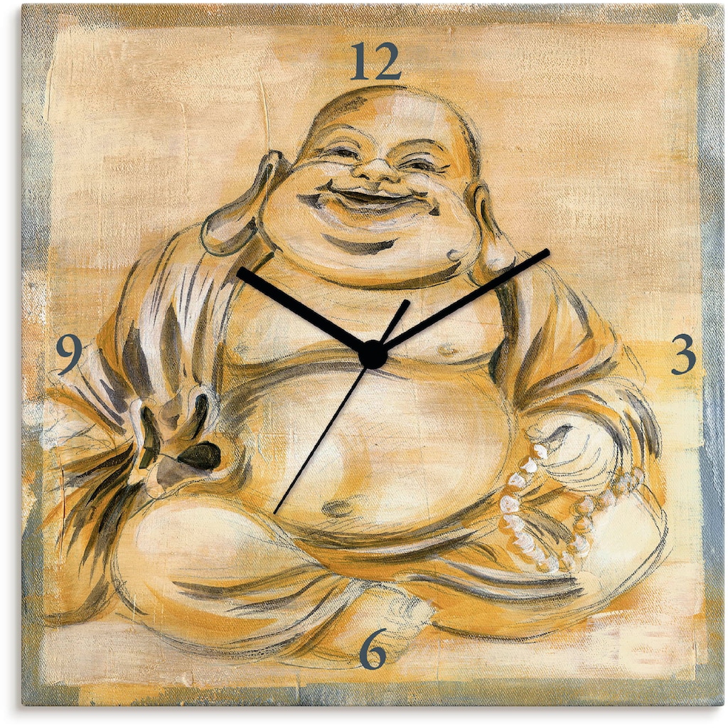 Artland Wanduhr »Fröhlicher Buddha I«