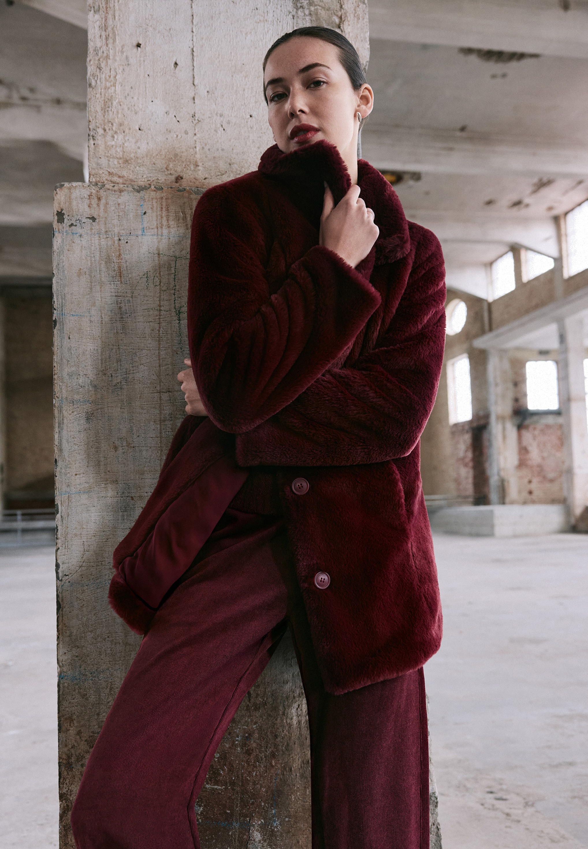 Betty&Co Outdoorjacke »Outdoorjacke mit Kunstfellkragen«