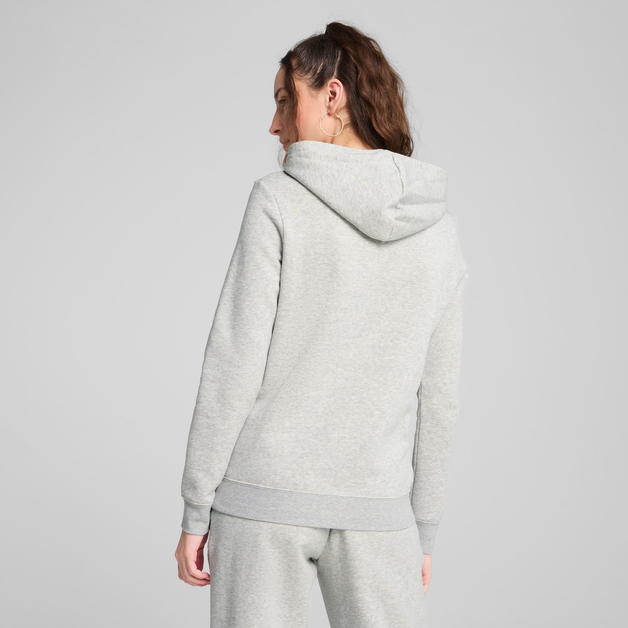 PUMA Kapuzensweatshirt »ESS NO 1 LOGO HOODIE FL«, Regular Fit, mit verstellbarer Kapuze, mit Kängurutasche
