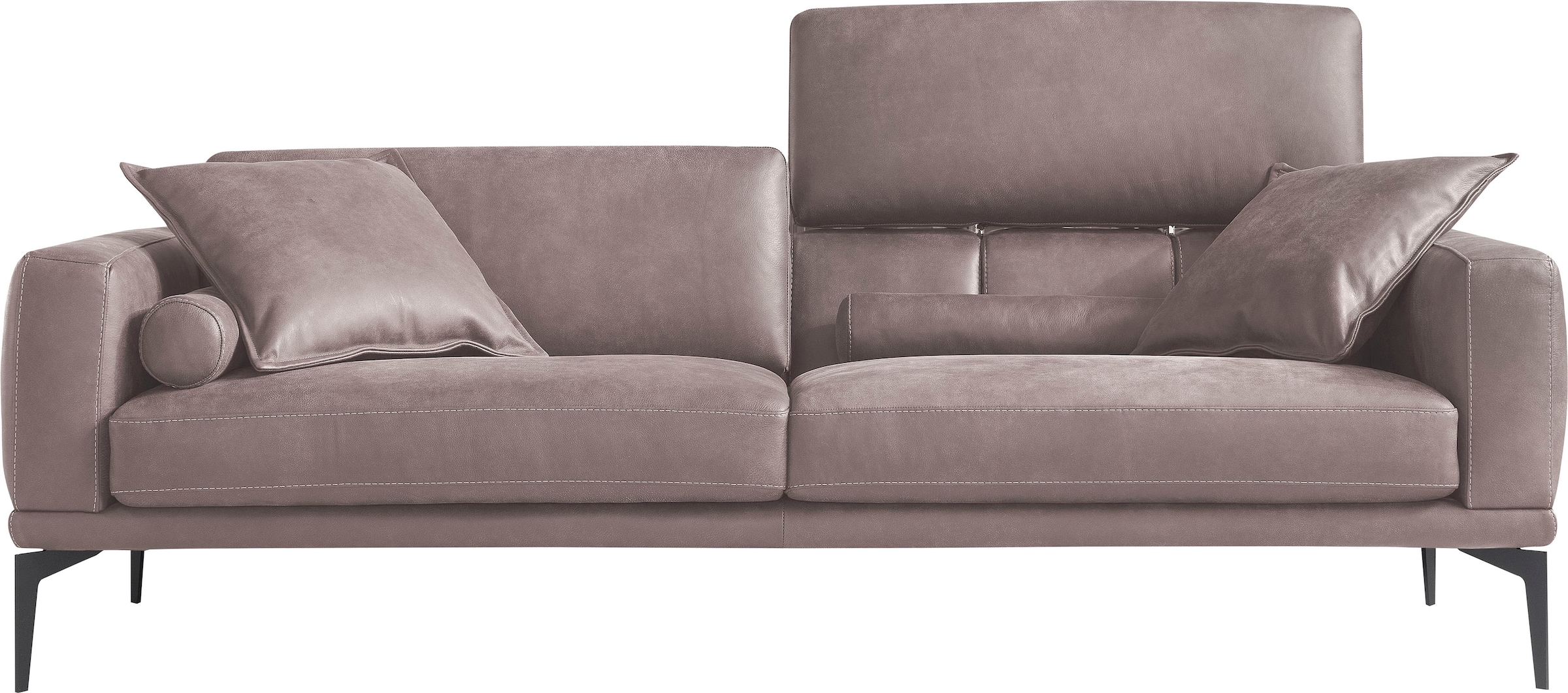 Egoitaliano 2,5-Sitzer »Masu«, inkl. 2 Kissenrollen, Rückenelemente manuell  verstellbar, mit Metallfüßen auf Raten kaufen