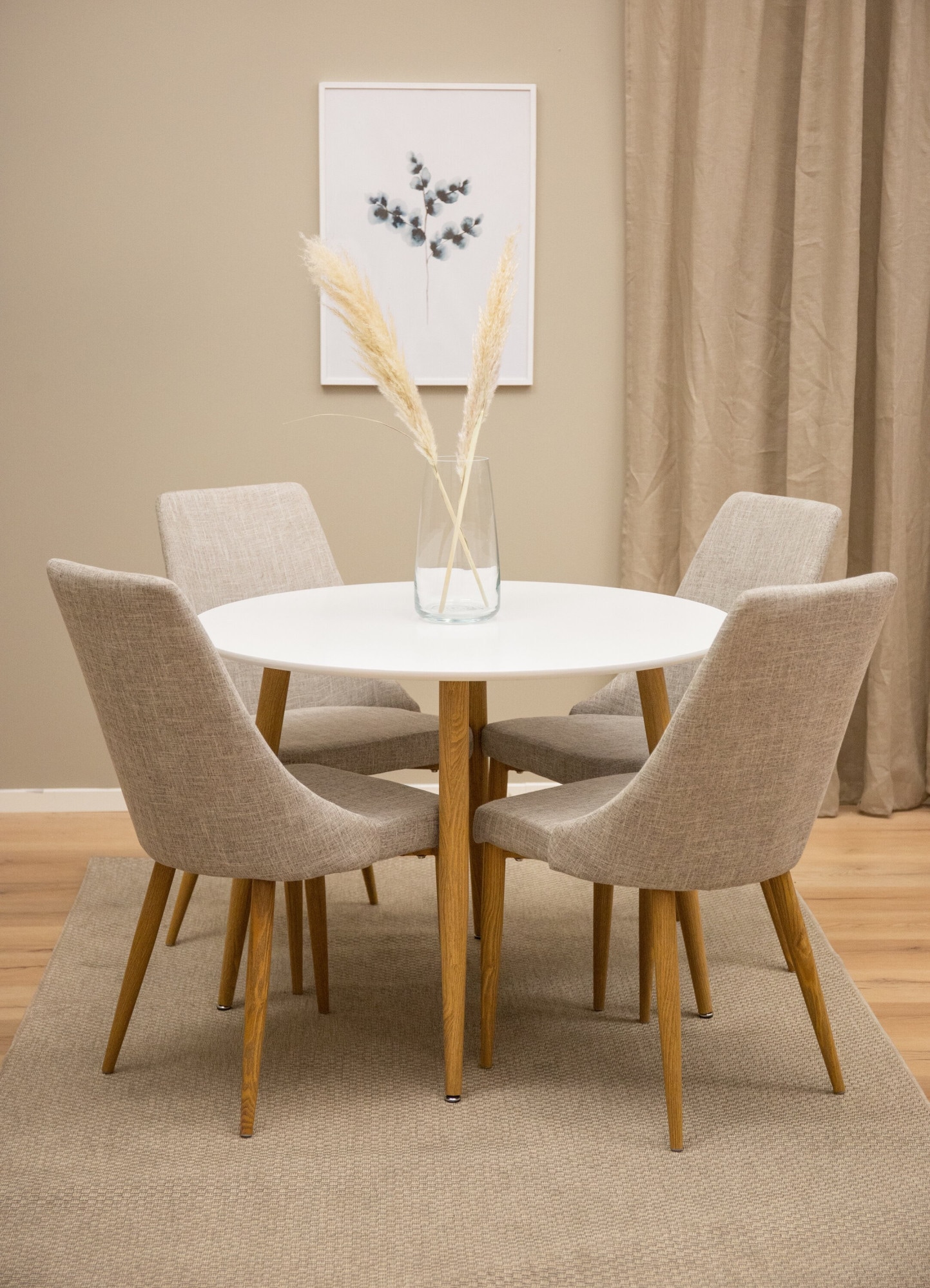 Venture Home Esstisch »Plaza, runder Esstisch, modern & vielseitig, Ø 100 cm« Esszimmertisch, MDF, Stahlbeine, rund, stilvoll, klassisch