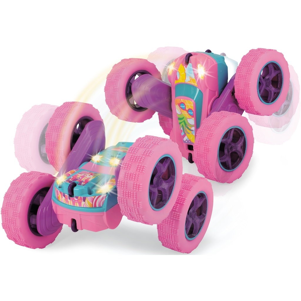 Dickie Toys RC-Monstertruck »Pink Flippy; 2,4 GHz«, mit Licht, Rotations- und Flip-Funktion