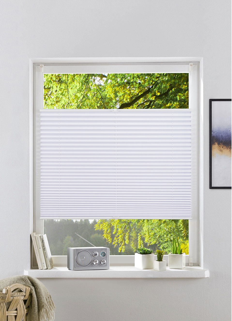 Otto Home Plissee "GELLO" Gr. 12, weiß (weiß, weiß, weiß), 210cm, 60cm