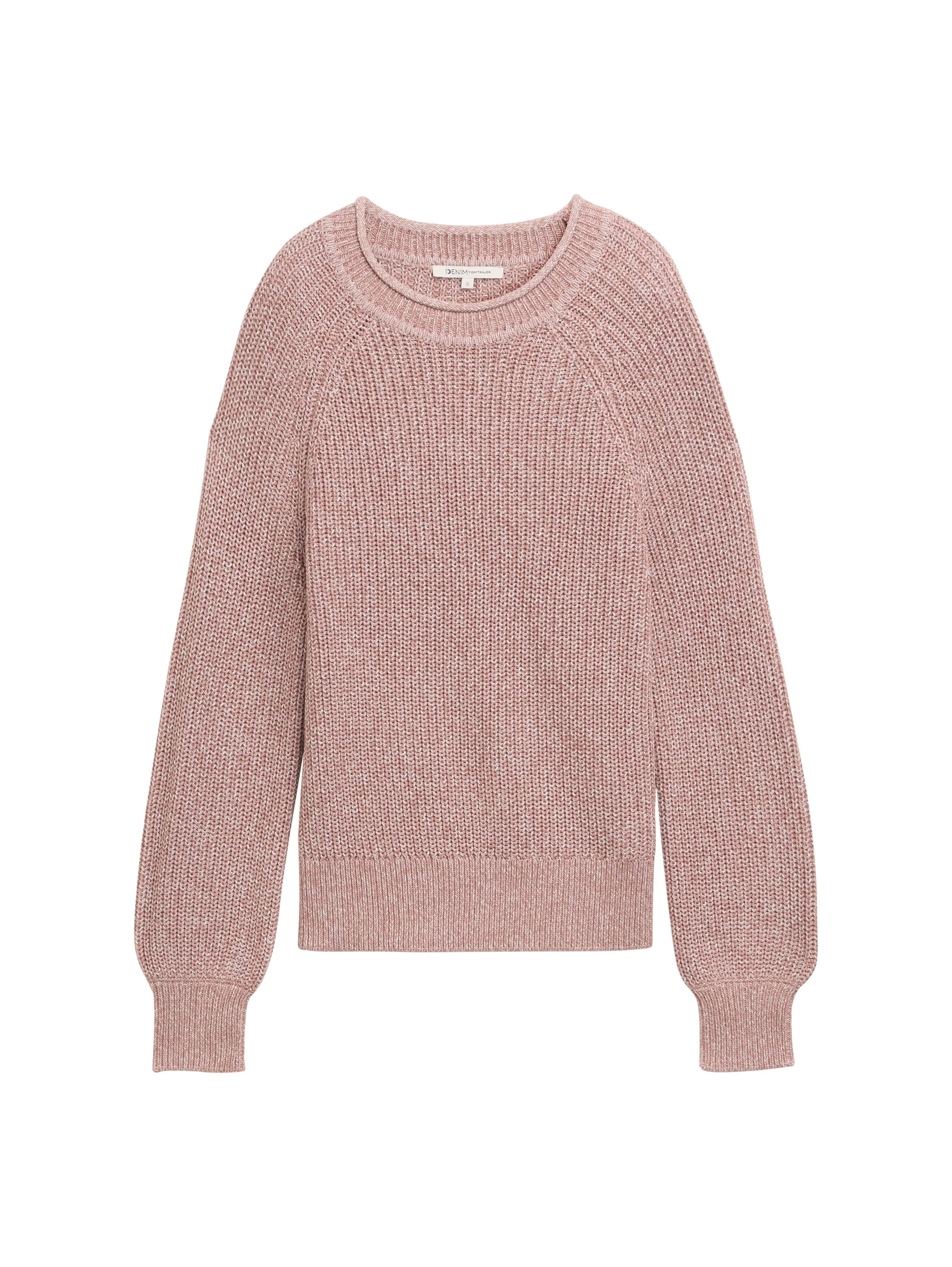 TOM TAILOR Denim Strickpullover mit Strick-Struktur