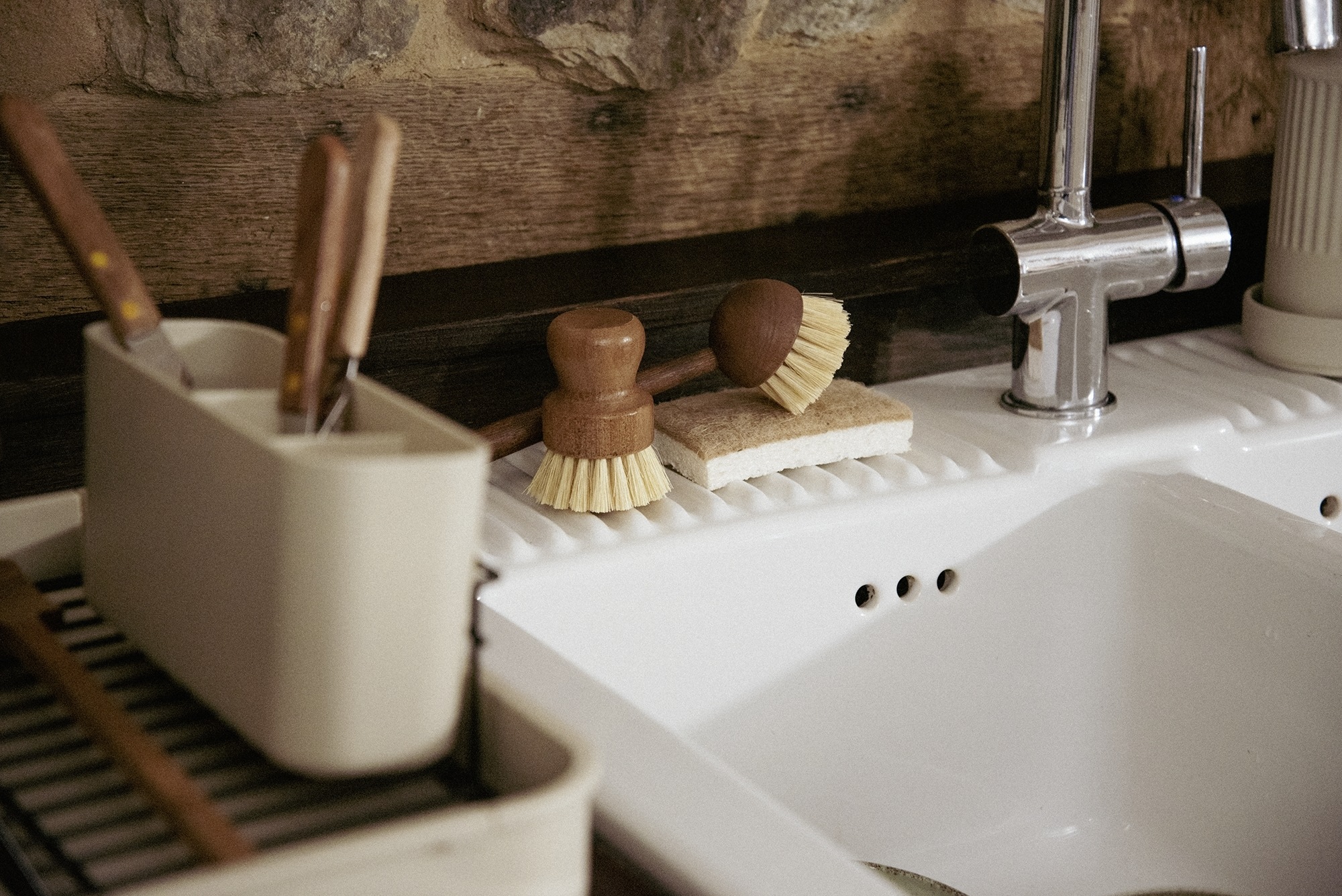 WENKO Geschirrschwamm »Modell Coco, 12er Set«, (Set, 12 St.), mit Naturfasern, 2-seitig, waschbar bis 40 °C