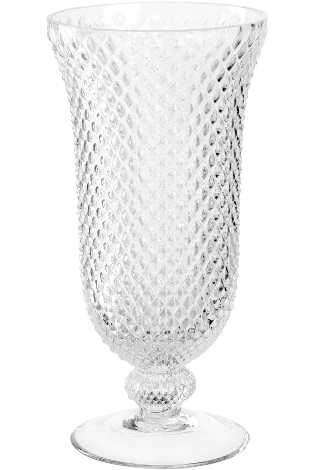 Tischvase »Dekovase POESIA auf Fuß«, (1 St.), aus Glas, kelchförmig, handgefertigt