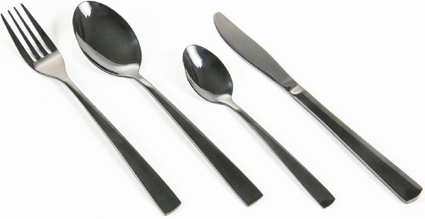 Villa d'Este Besteck-Set »Modern poliert«, (Set, 24 tlg.), Essbesteck-Set, poliert