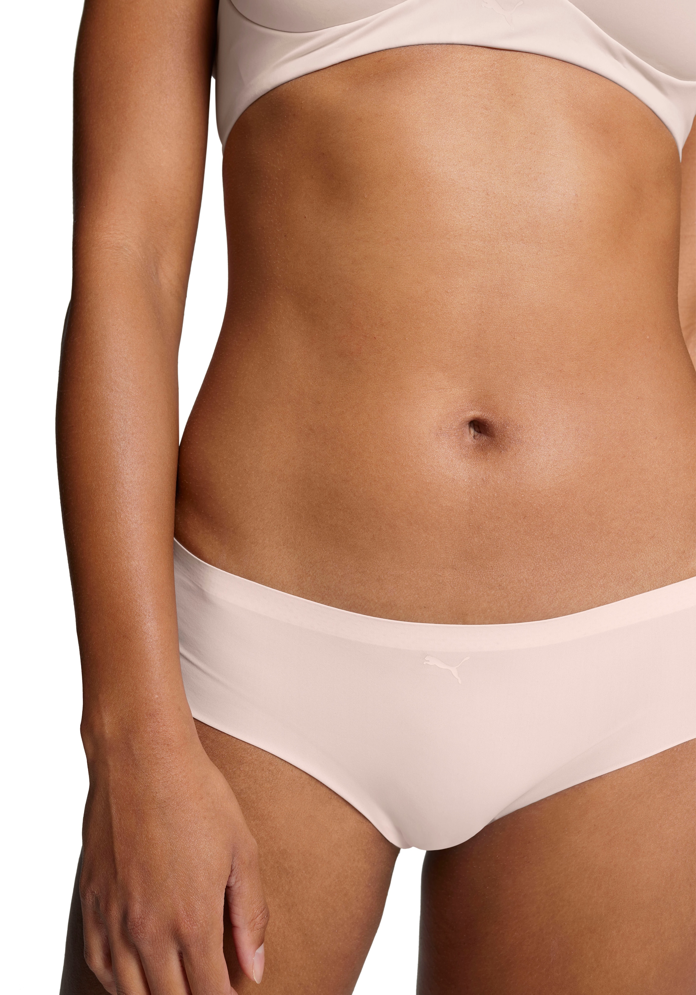 PUMA Hipster »PUMA WOMEN SEAMLESS HIPSTER«, (2er Pack), nahtlose Ränder, mittlere Bundhöhe, unsichtbarer Look