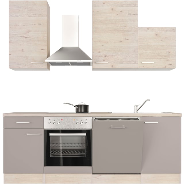 Flex-Well Küche »Riva«, mit E-Geräten, Breite 220 cm, in vielen  Farbvarianten erhältlich auf Raten bestellen