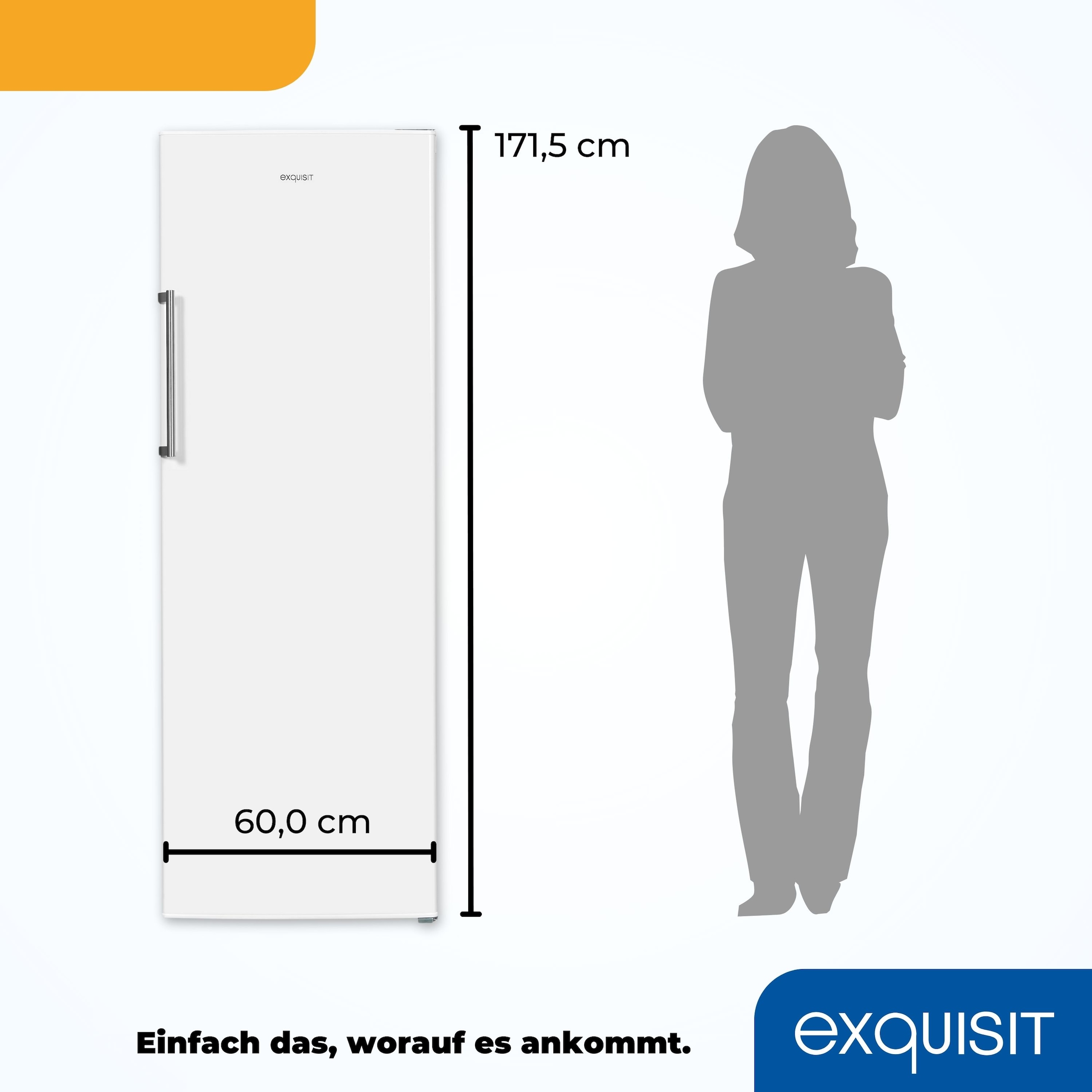 exquisit Vollraumkühlschrank »KS350-V-H-040D weiss«