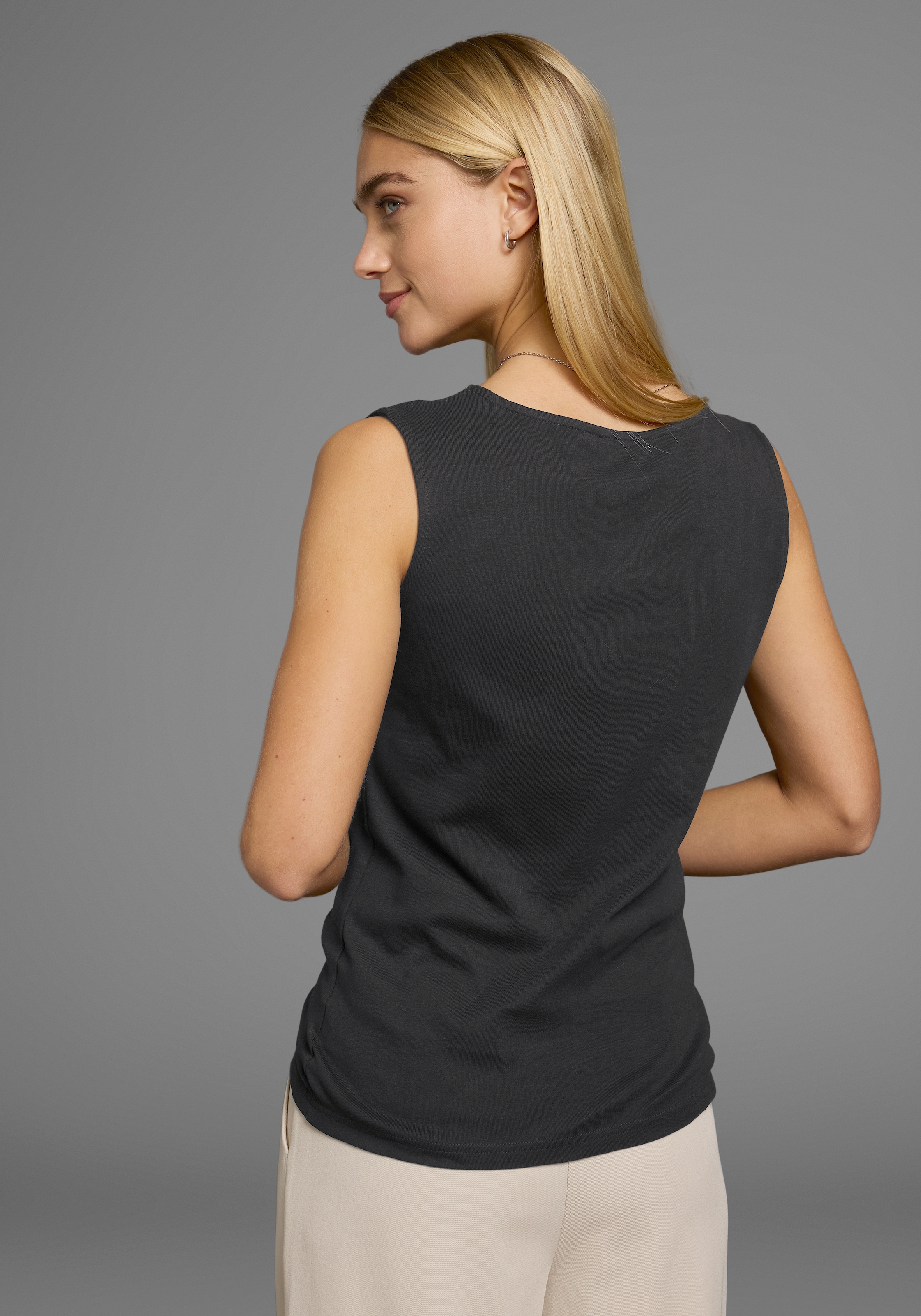Flashlights Tanktop, mit U-Boot Ausschnitt