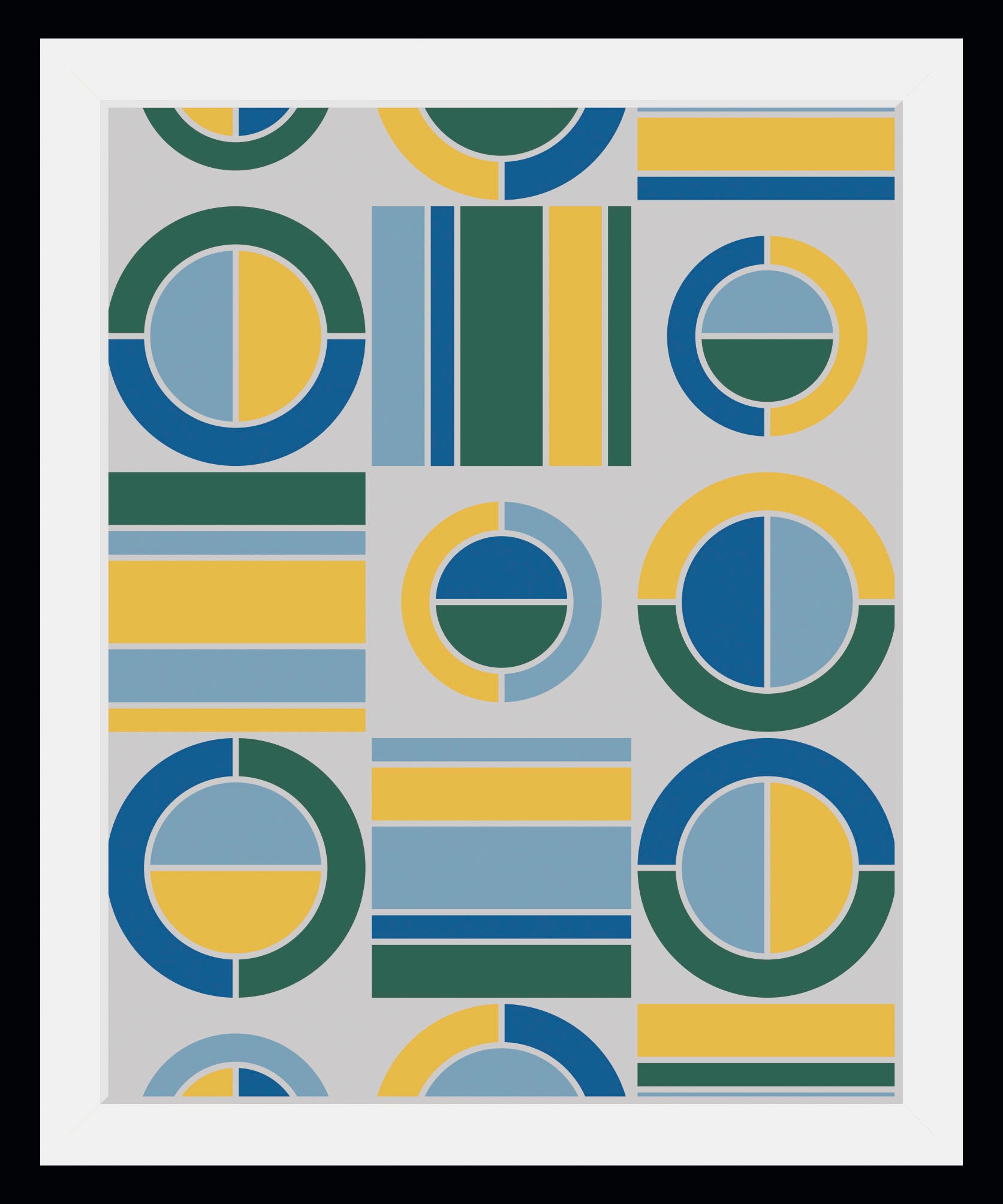 queence Bild »Christina« Abstrakt | Figuren | Kunst | Zeichen 1 Stk. tlg. HD Premium Poster-Druck inkl. Holzrahmen