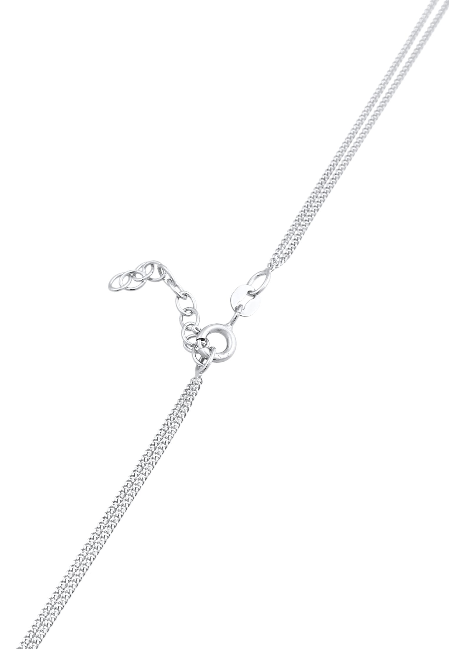 Elli Silberkette »Halskette Mädchen Layerkette Sternenhimmel 925 Silber«